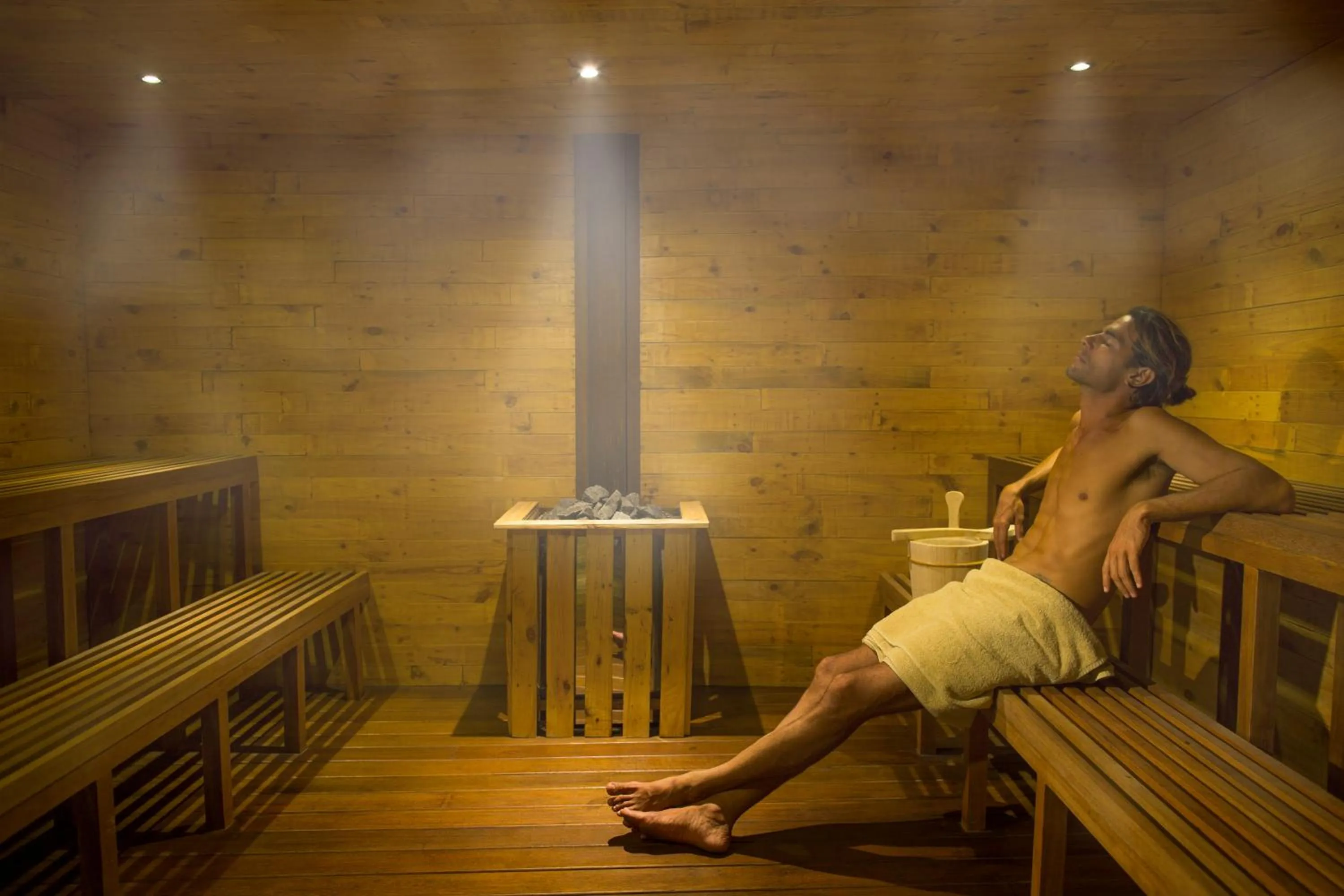 Sauna in Sanctoo Suites & Villas