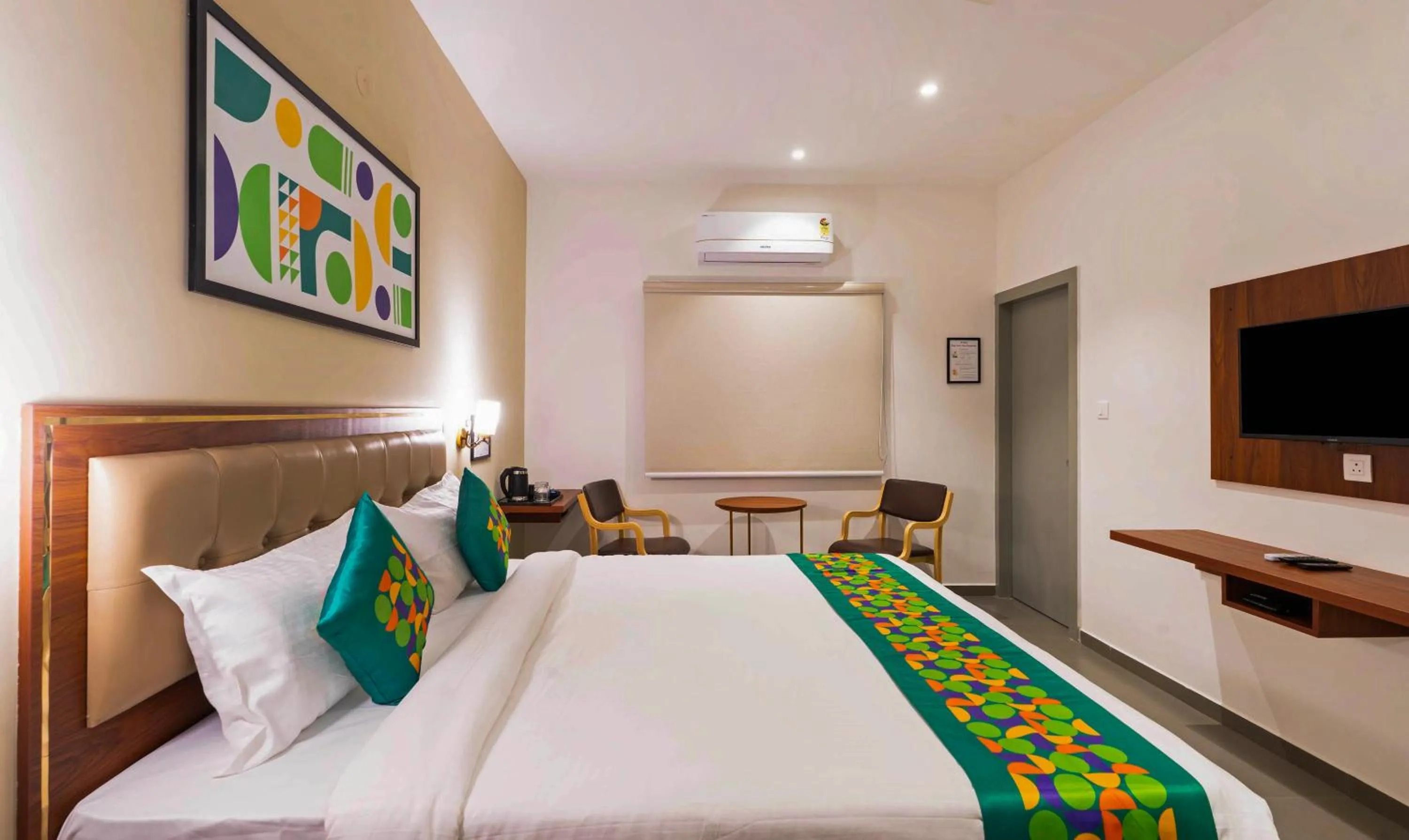 Bedroom, Bed in Treebo Global Orchid