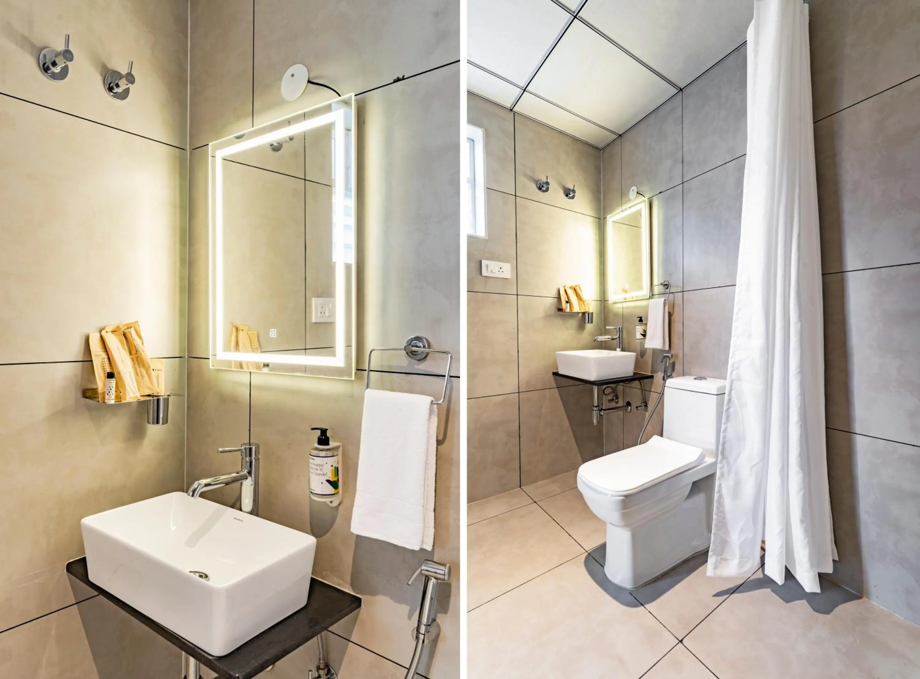 Bathroom in Treebo Global Orchid