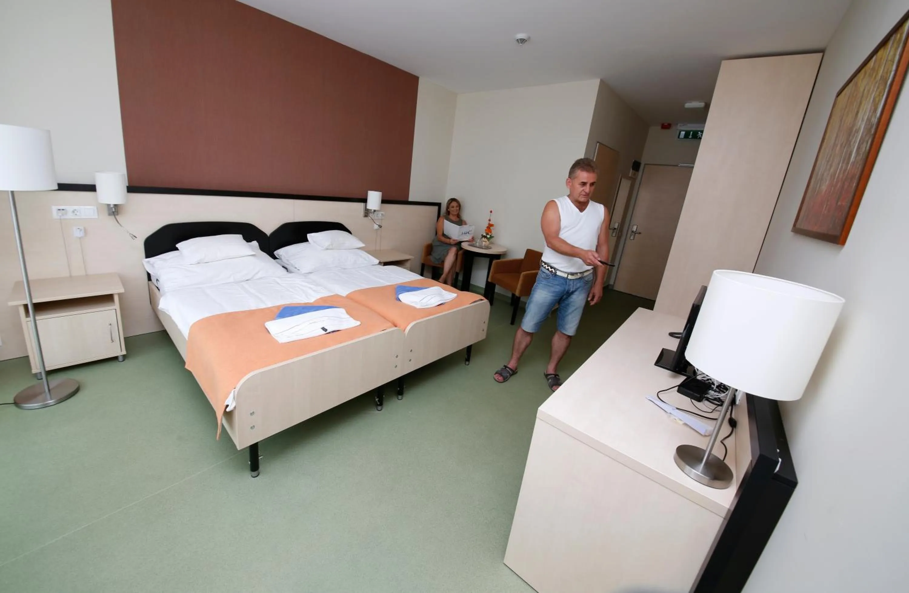 Bed in Harkányi Psoriasis Centrum