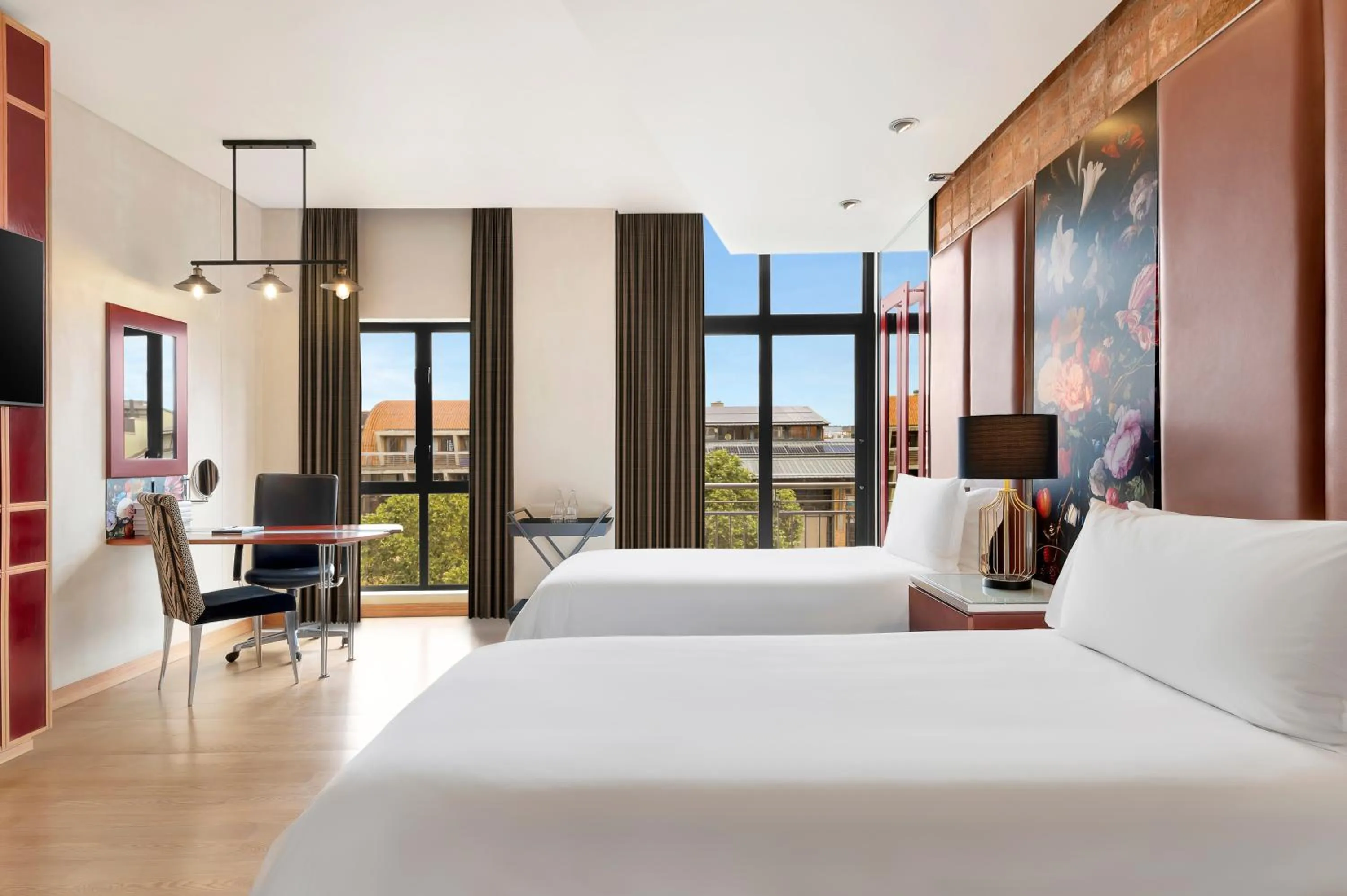 View (from property/room), Bed in African Pride Melrose Arch, Autograph Collection