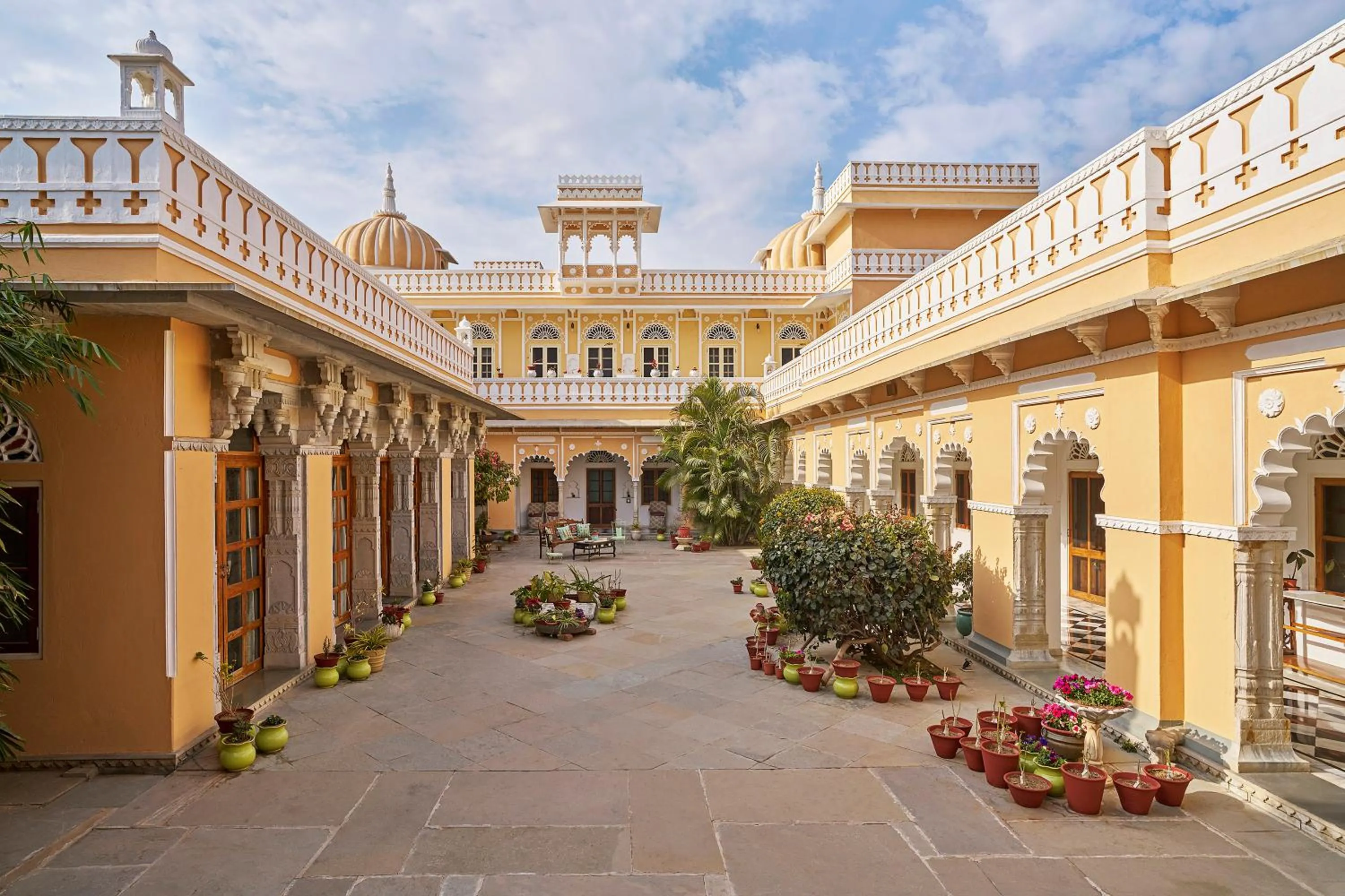 Inner courtyard view in Dev Shree Deogarh