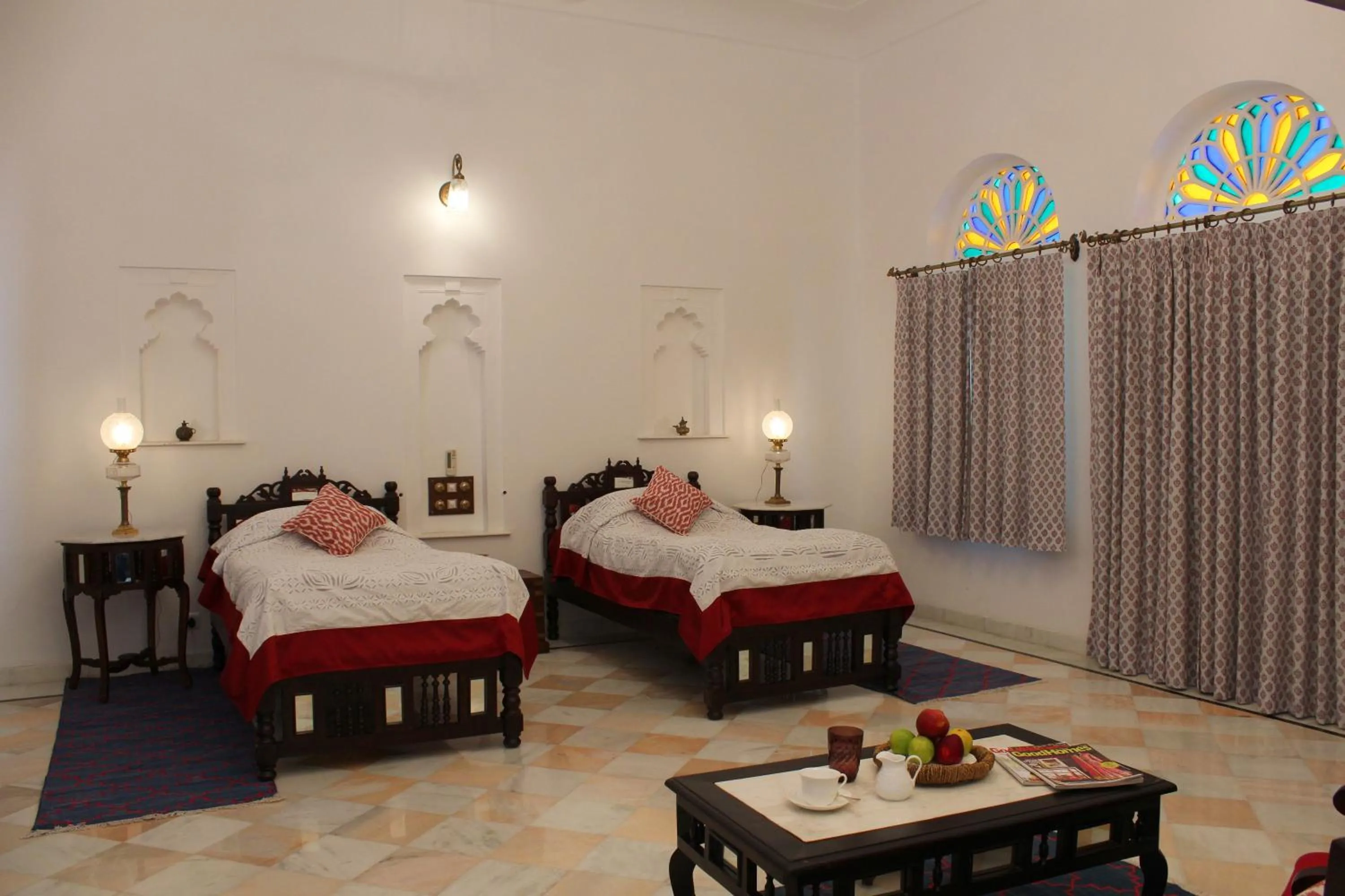 Decorative detail, Bed in Dev Shree Deogarh