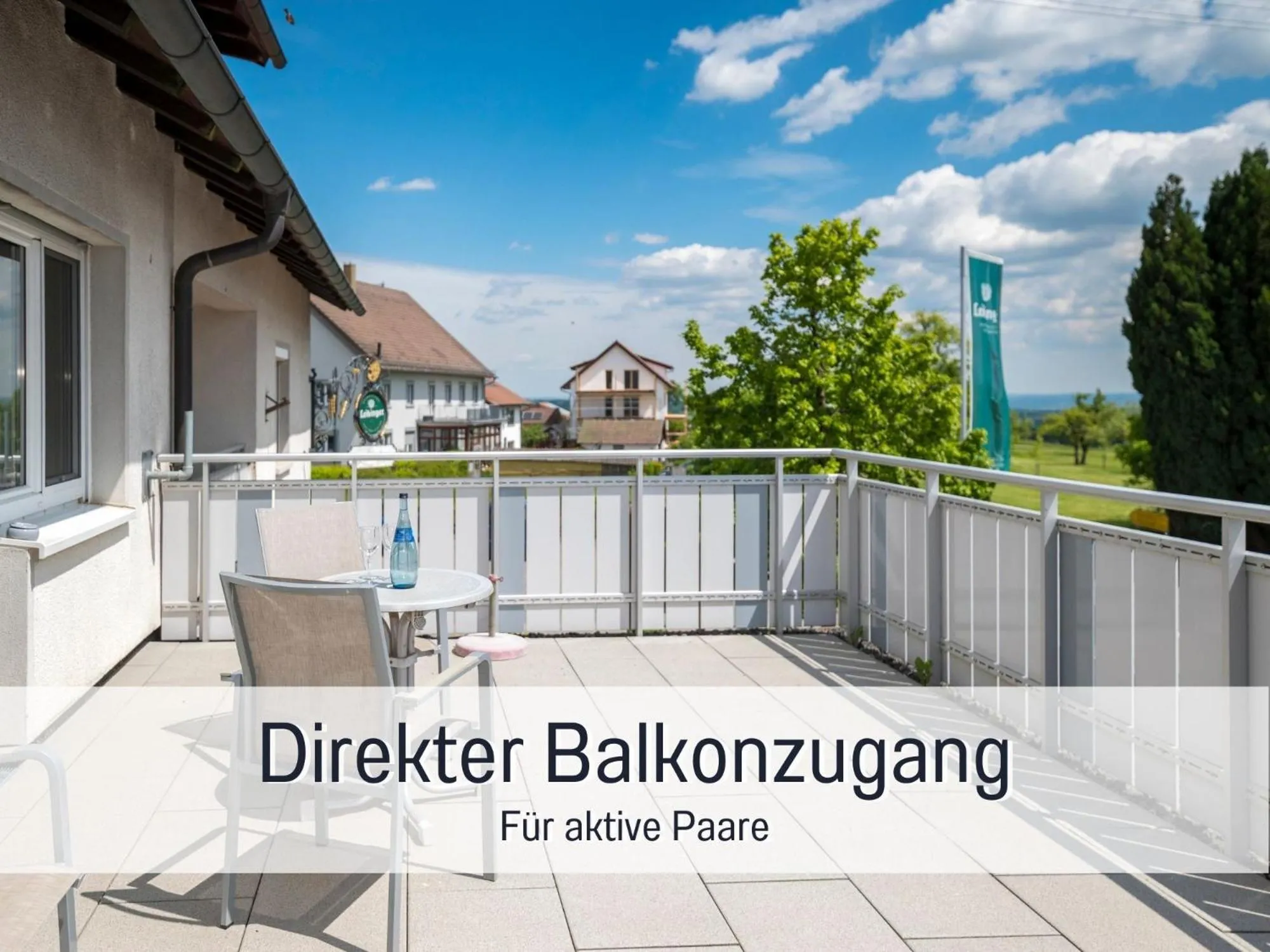 Balcony/Terrace in Landgasthof Linde - In ruhiger, ländlicher Umgebung