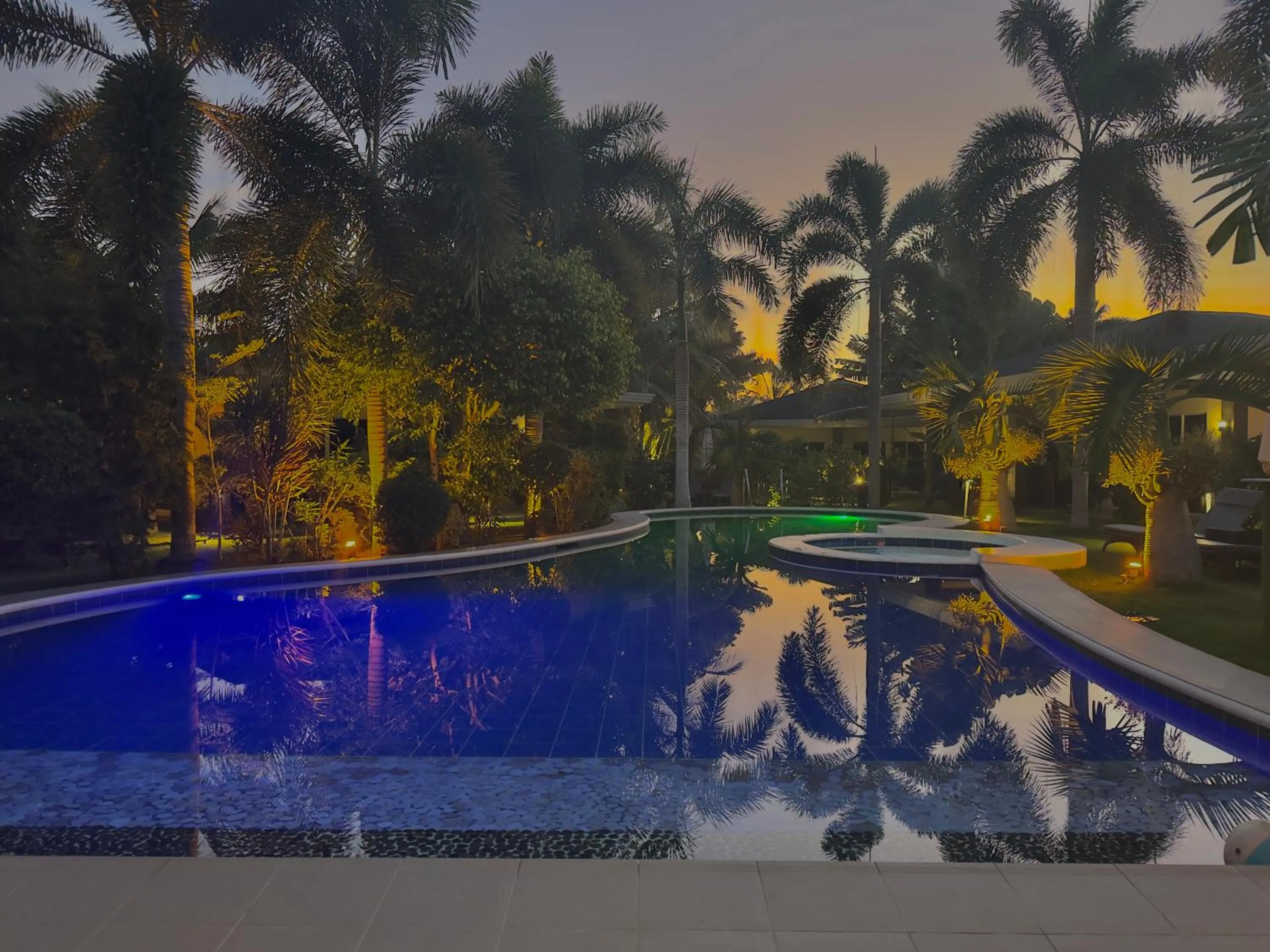 Pool view in Alona Royal Palm Resort