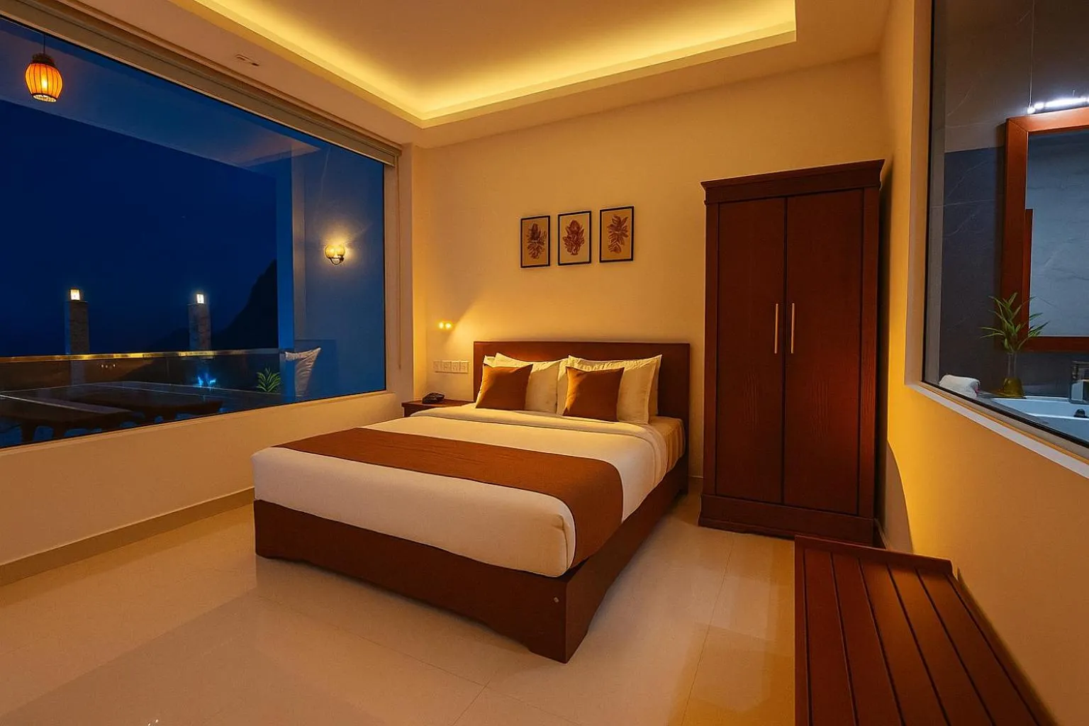Deluxe Double or Twin Room with Mountain View in Heaven Breeze Hotel Ella