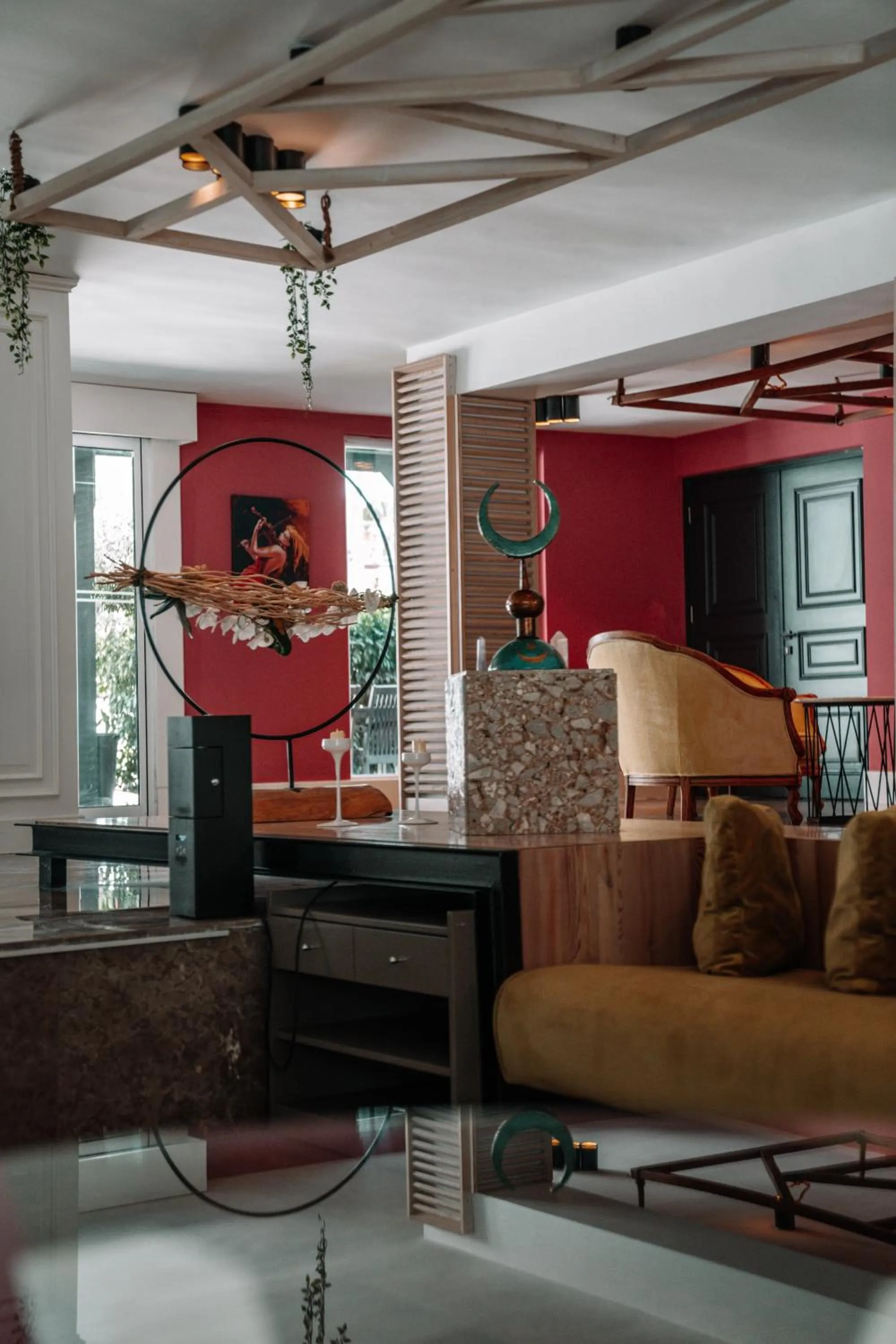 Communal lounge/ TV room in Nun Hotel