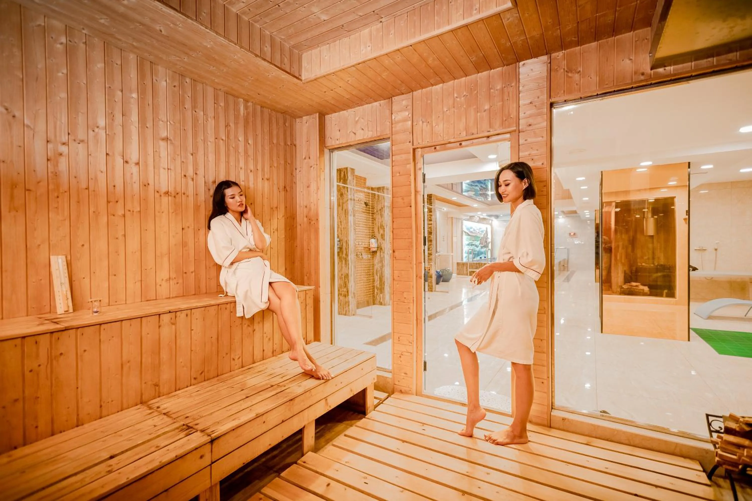 Sauna in Grand Hill Hotel Ulaanbaatar