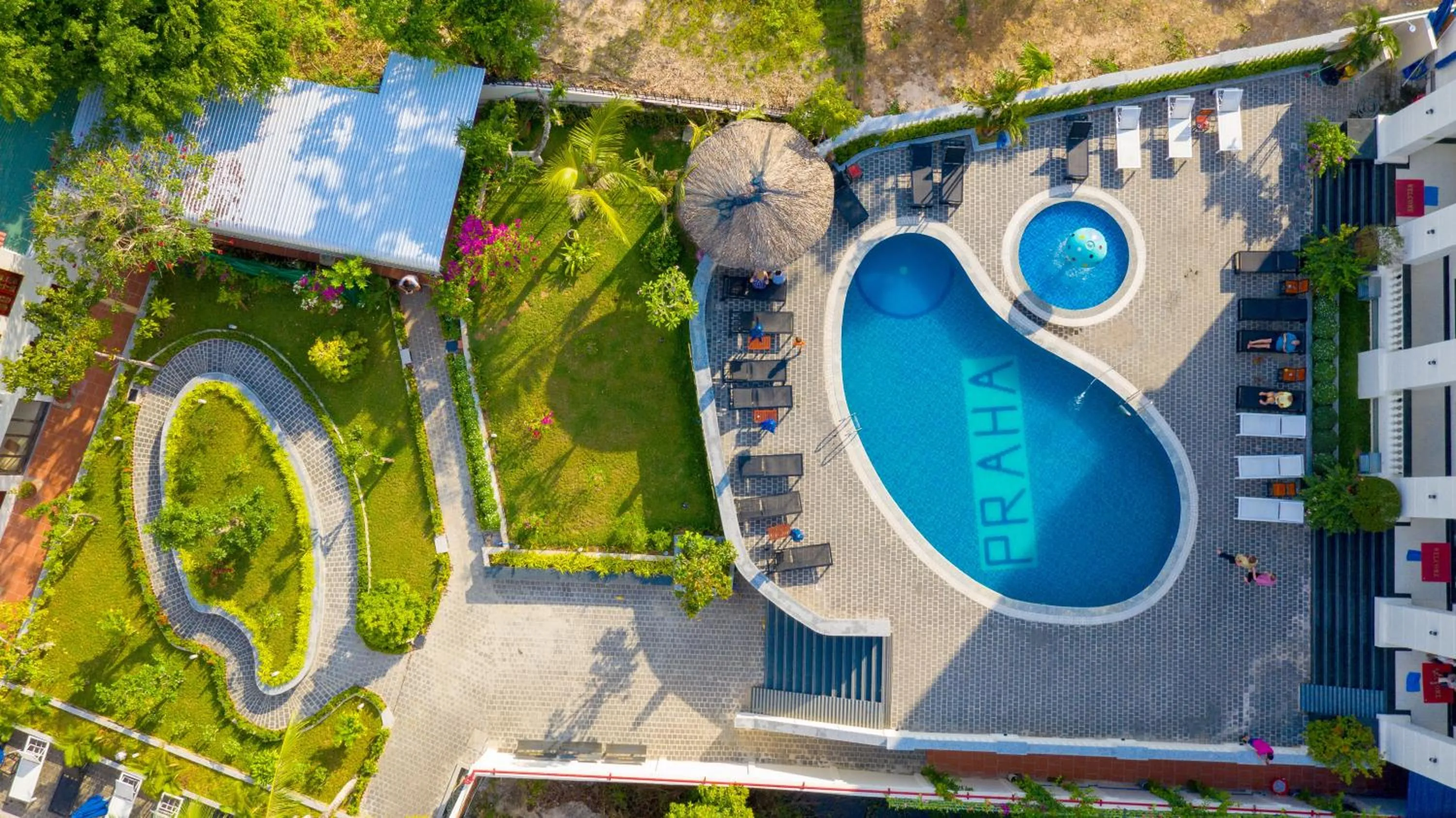 Pool view in Praha Hotel
