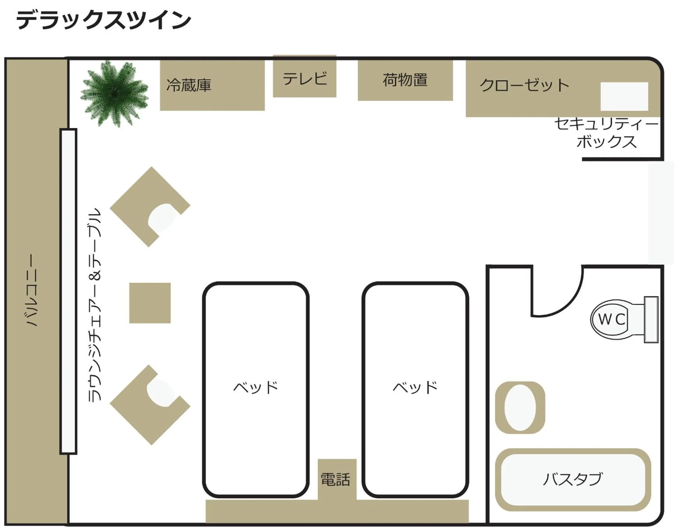 Floor plan in Guam Plaza Resort