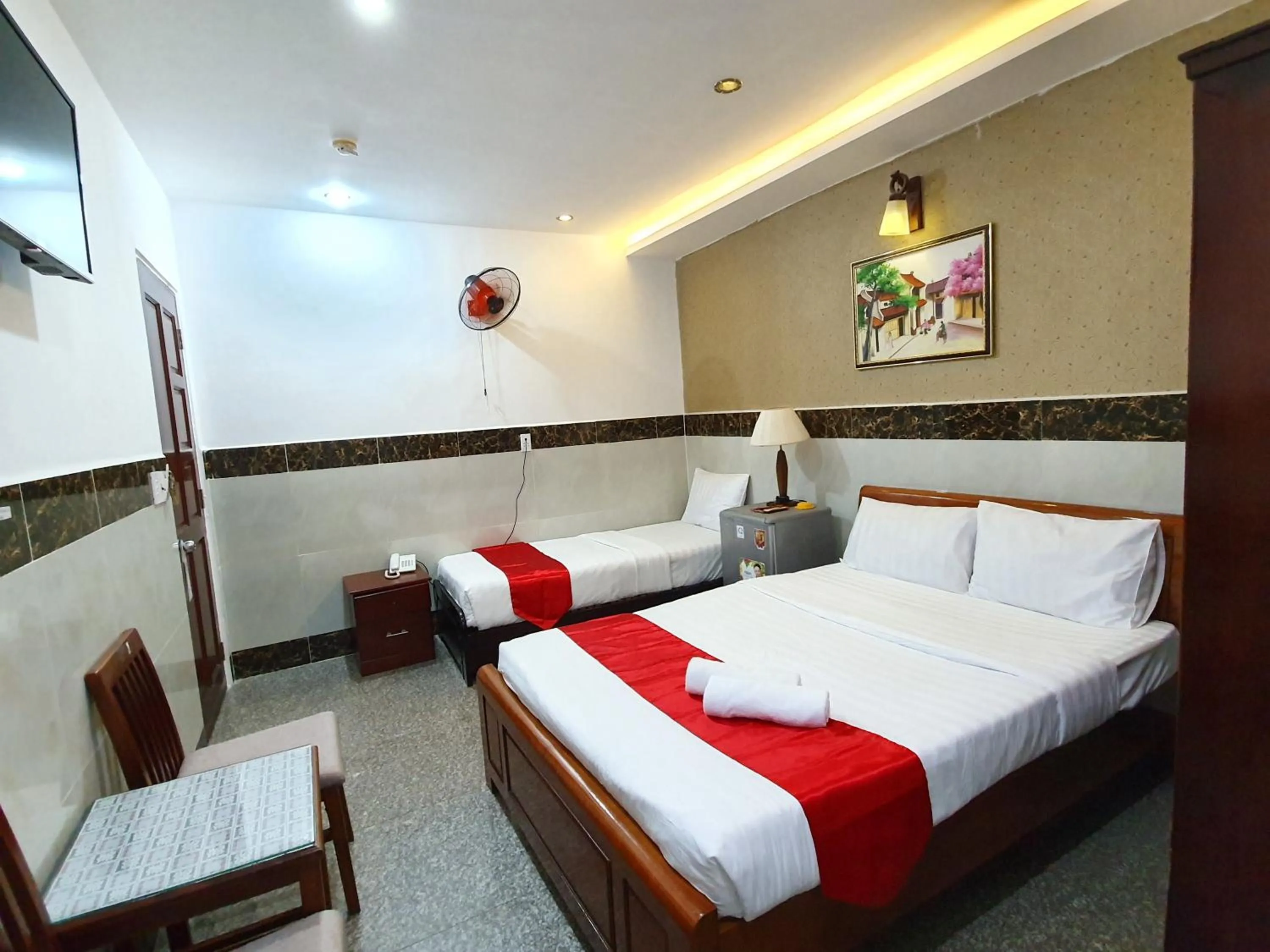 Bed in Truong Giang Hotel