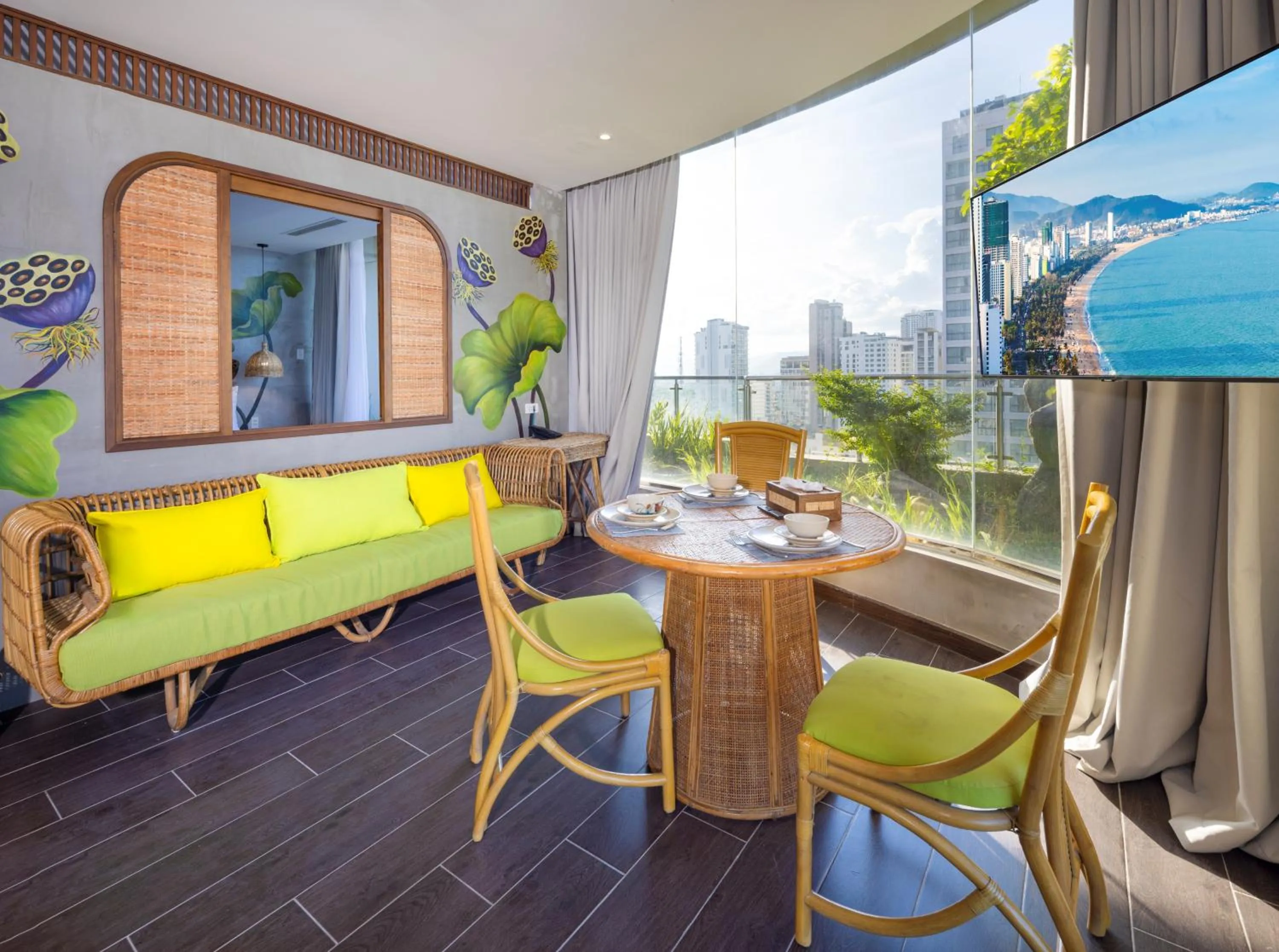 Patio in MissBamboo Hotel Nha Trang