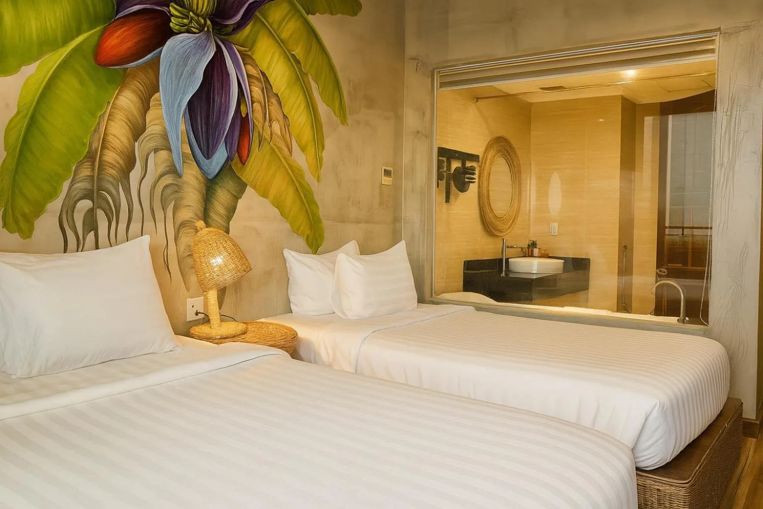 Bed in MissBamboo Hotel Nha Trang