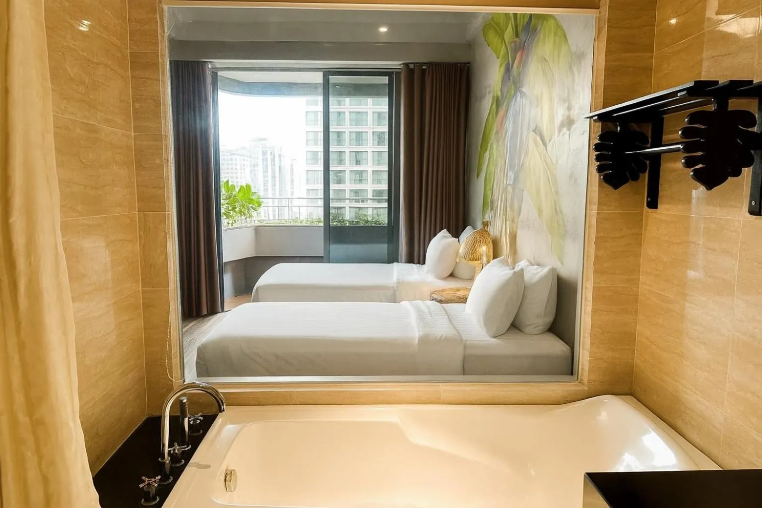 Bathroom, Bed in MissBamboo Hotel Nha Trang