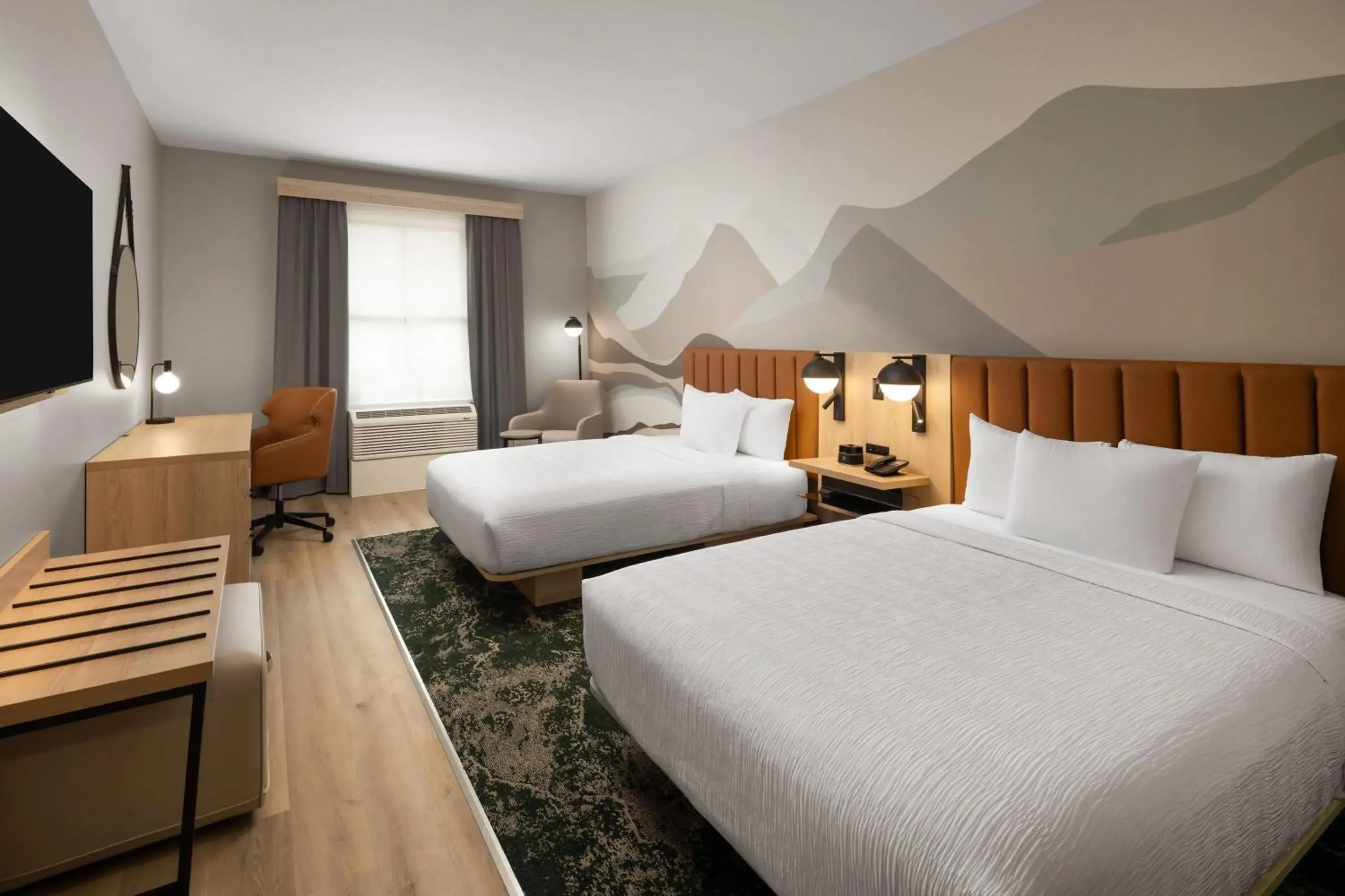 Queen Room with Two Queen Beds, Mobility Access and Bathtub with Grab Bars, Non-Smoking in La Quinta Inn and Suites by Wyndham Leavenworth Queen Room with Two Queen Beds, Mobility Access and Bathtub with Grab Bars, Non-Smoking in La Quinta Inn and Suites by Wyndham Leavenworth