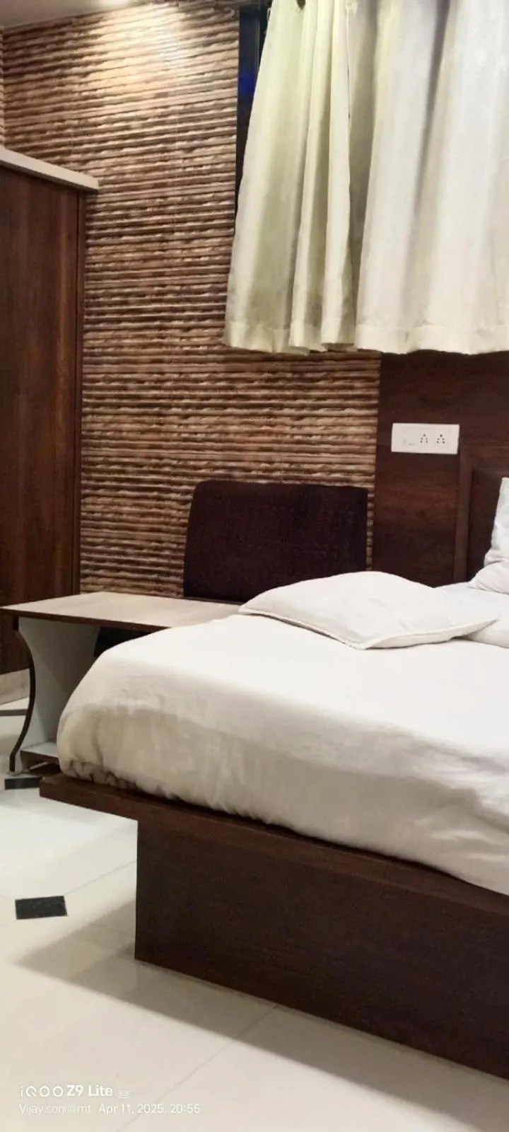 Bed in hotel VIJAY