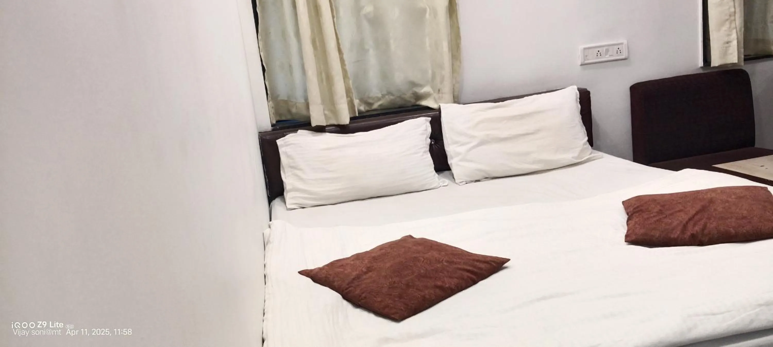 Bed in hotel VIJAY