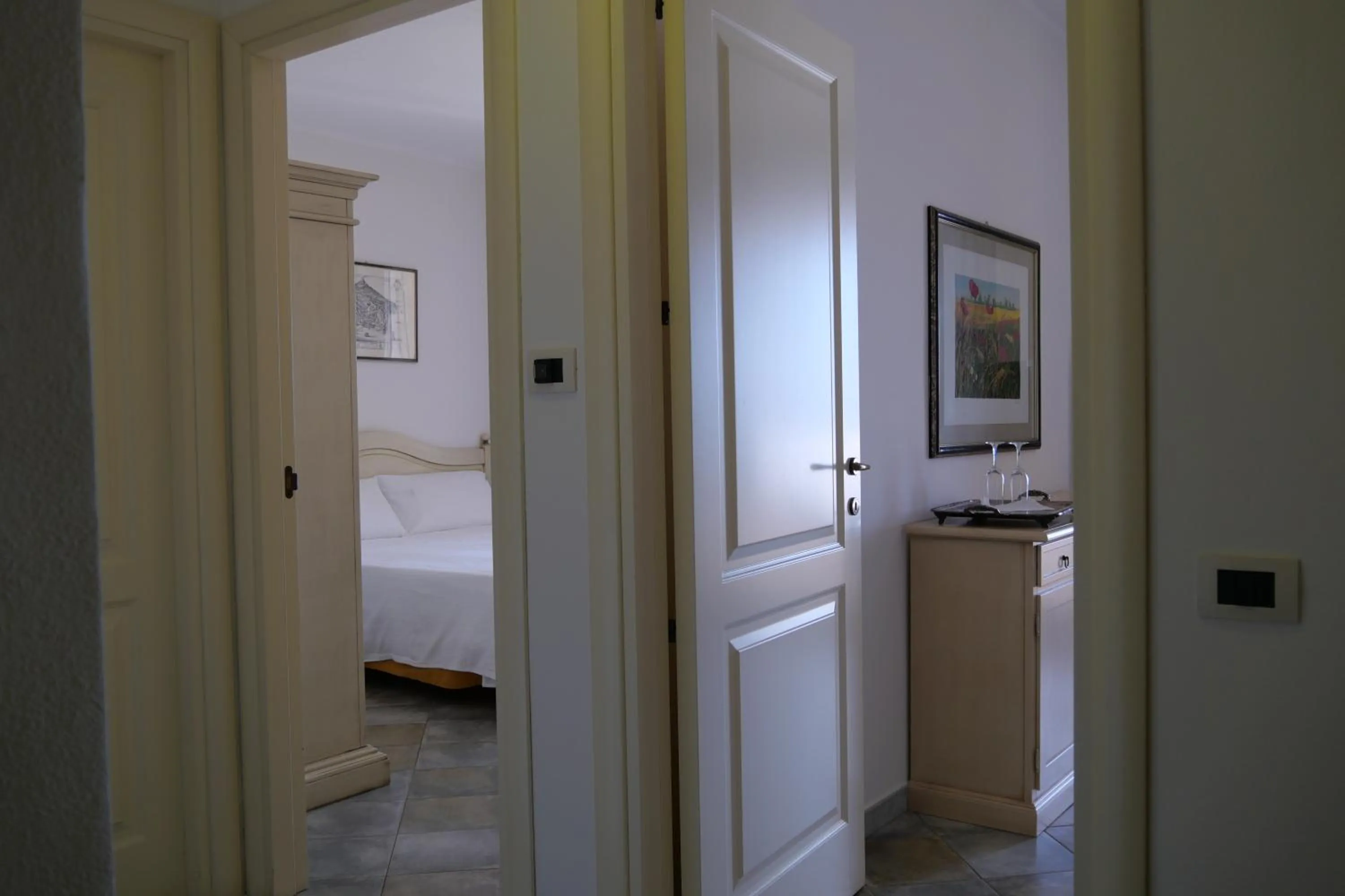 Living room, Bed in Hotel Celeste