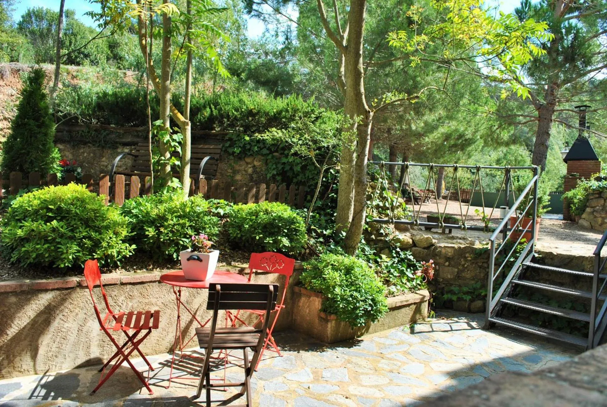 Garden in Masia El Canalot - Molí Del Pont