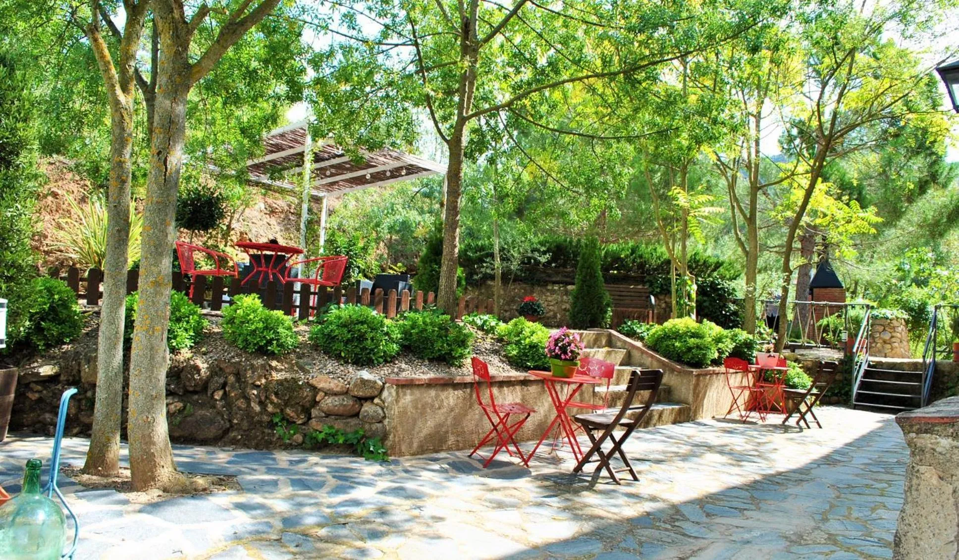 Garden in Masia El Canalot - Molí Del Pont