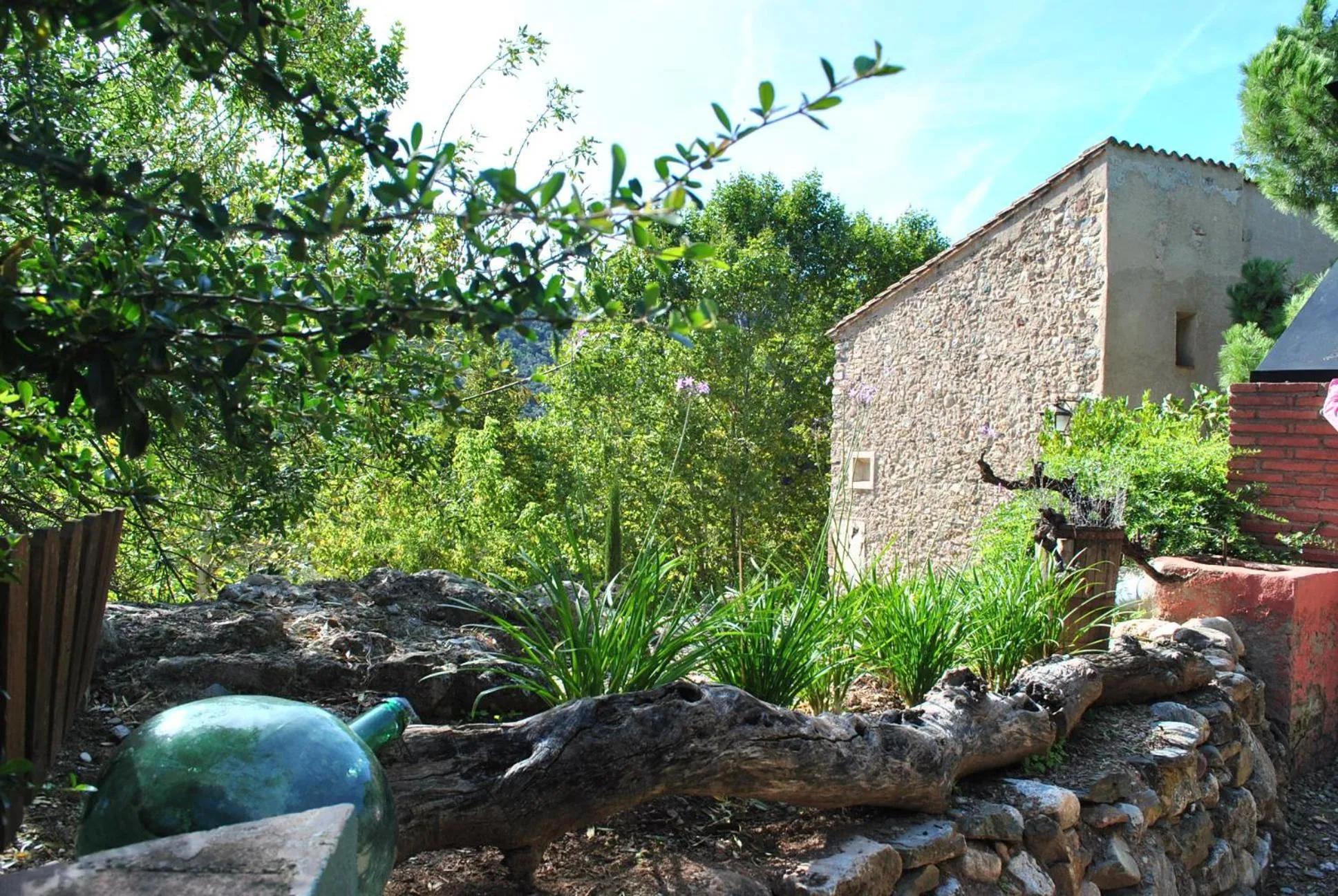Garden view in Masia El Canalot - Molí Del Pont