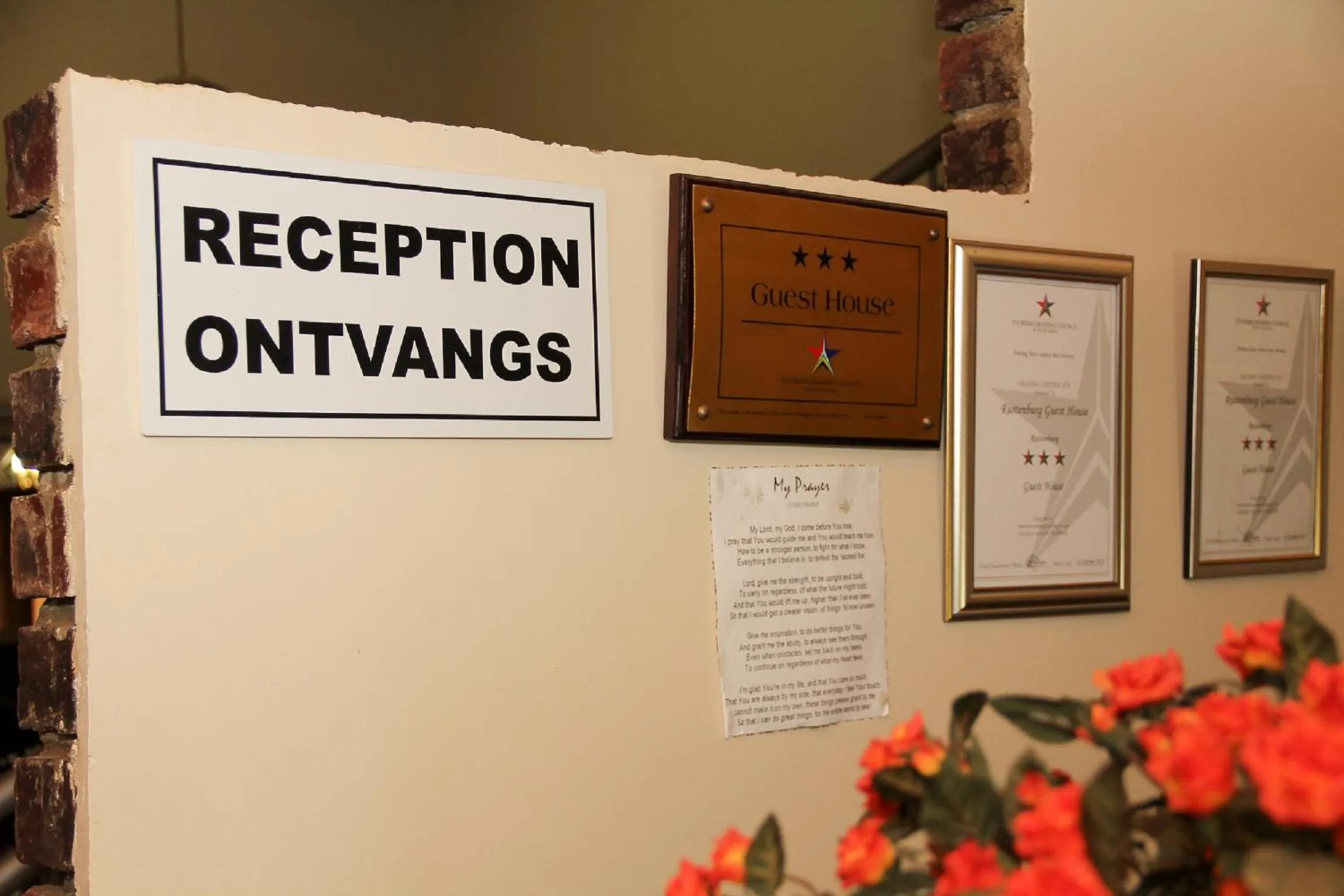 Lobby or reception in Rustenburg Guesthouse