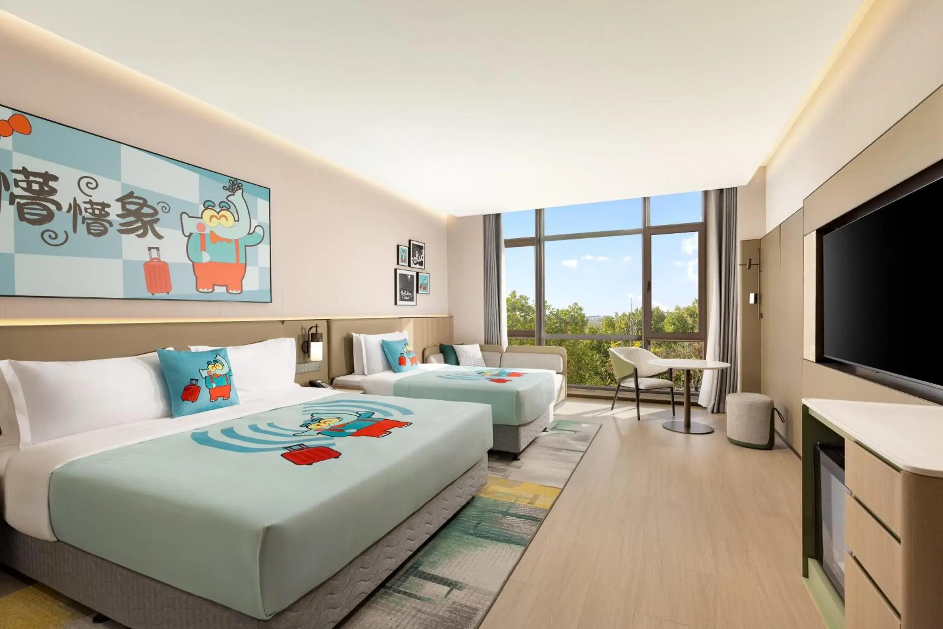 Standard Family Room with One King and One Double Bed - Kids Theme in Holiday Inn Shanghai Tourism Zone by IHG Standard Family Room with One King and One Double Bed - Kids Theme in Holiday Inn Shanghai Tourism Zone by IHG