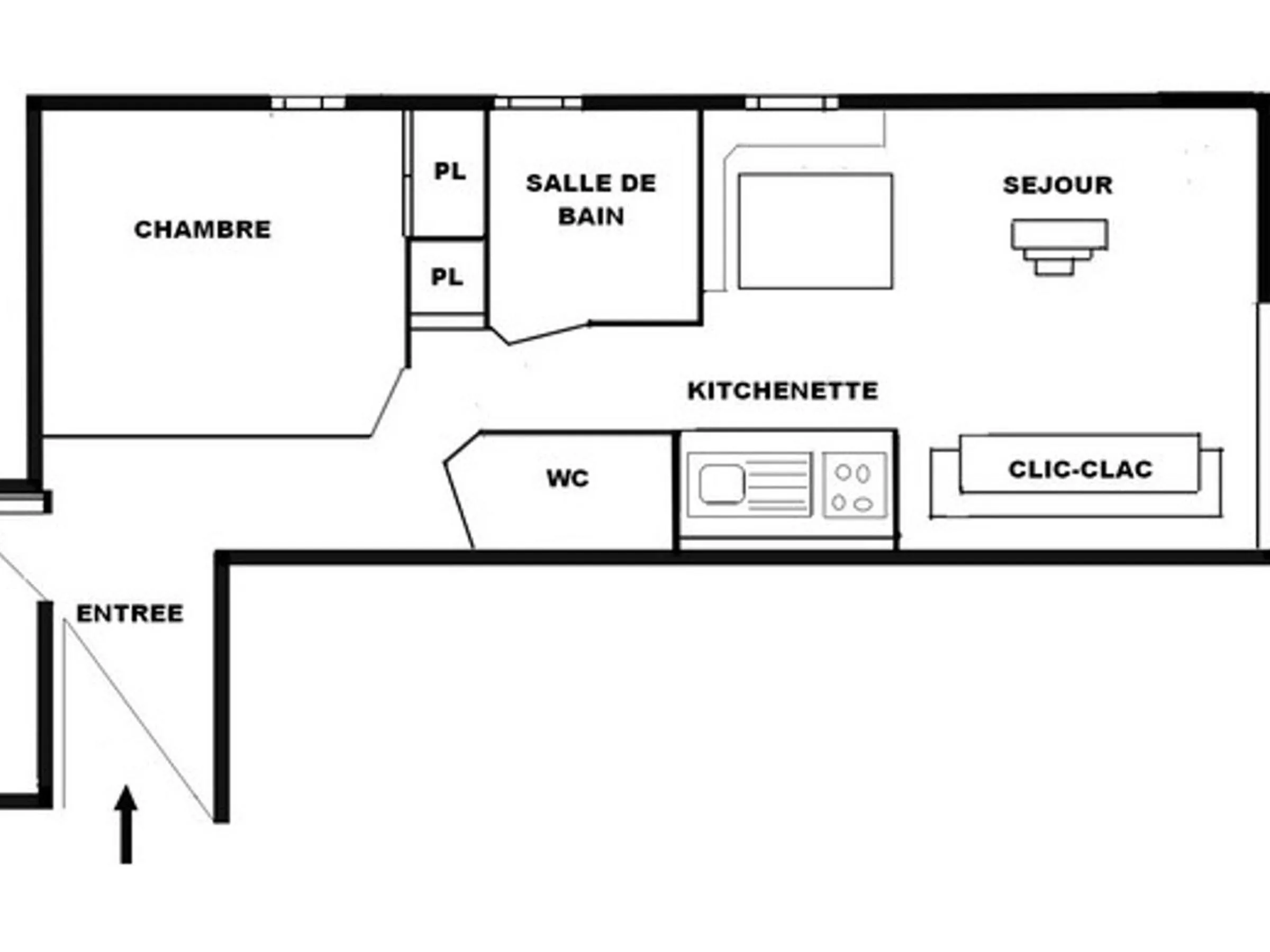 Les Saisies - Appartement Sud 6 pers. avec Balcon - FR-1-293-6