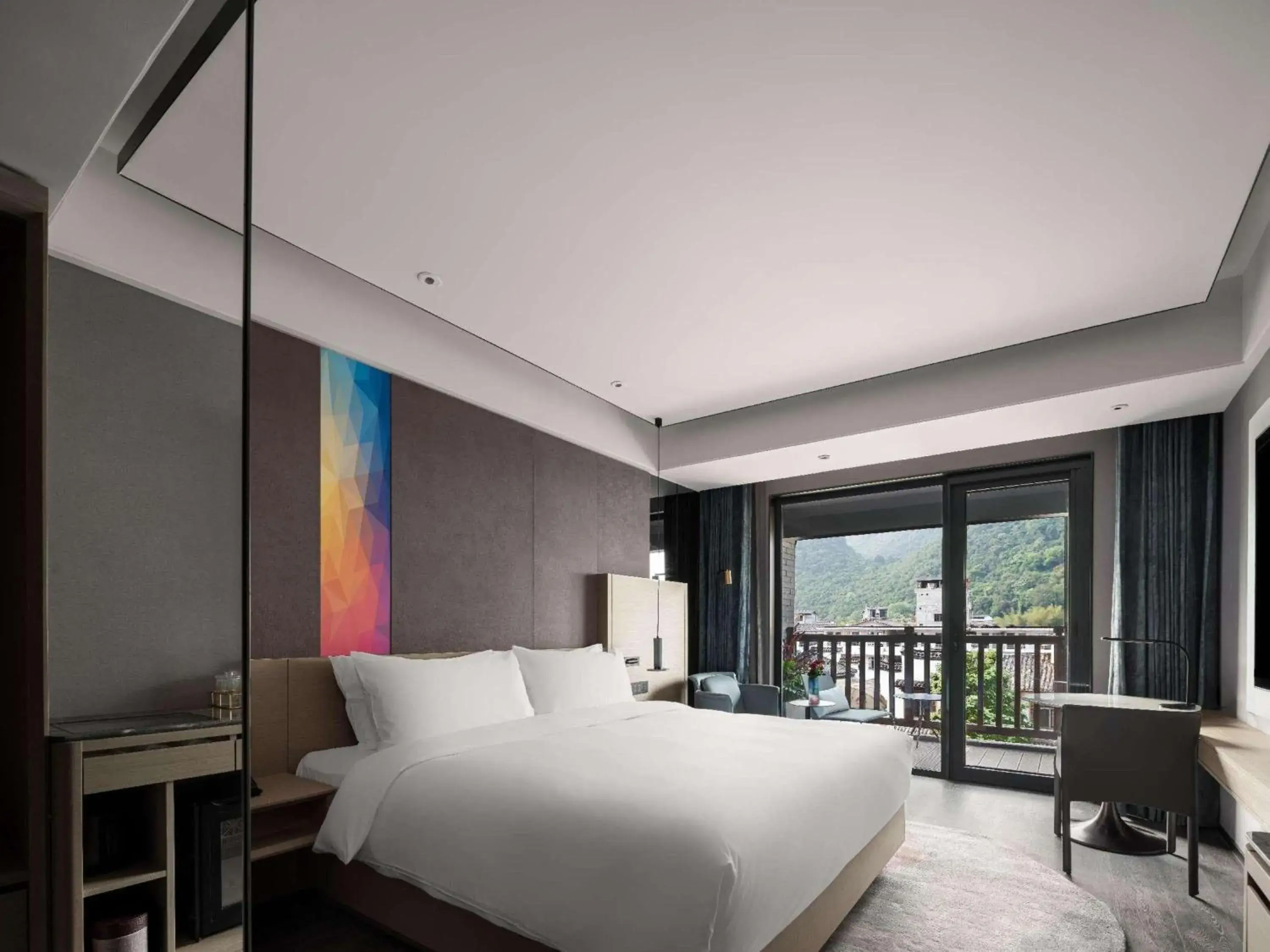 Superior King Room with Garden View in Mercure Guilin Yangshuo Xingping Superior King Room with Garden View in Mercure Guilin Yangshuo Xingping