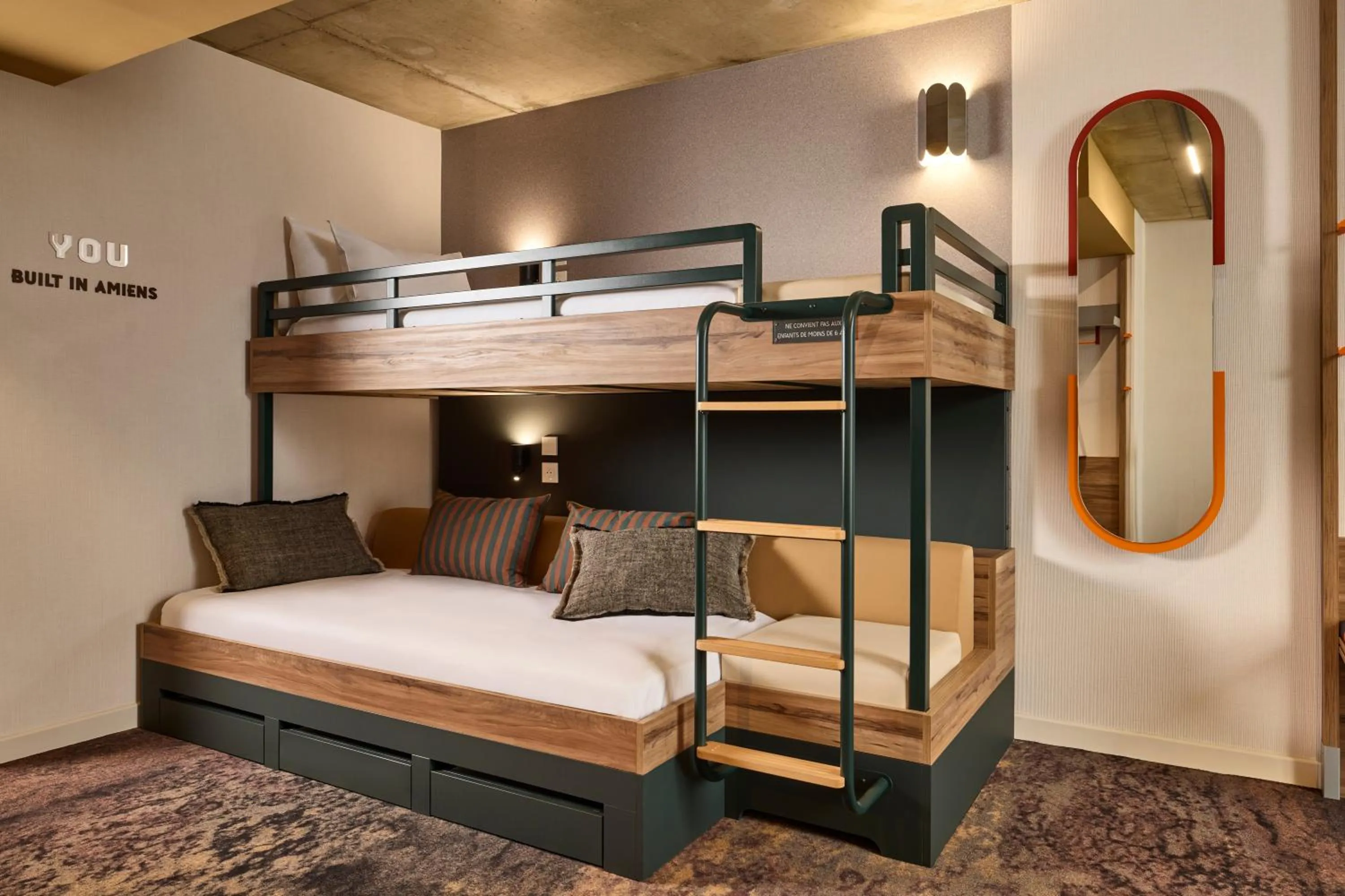 bunk bed, Bed in You Hotel Amiens - Handwritten Collection