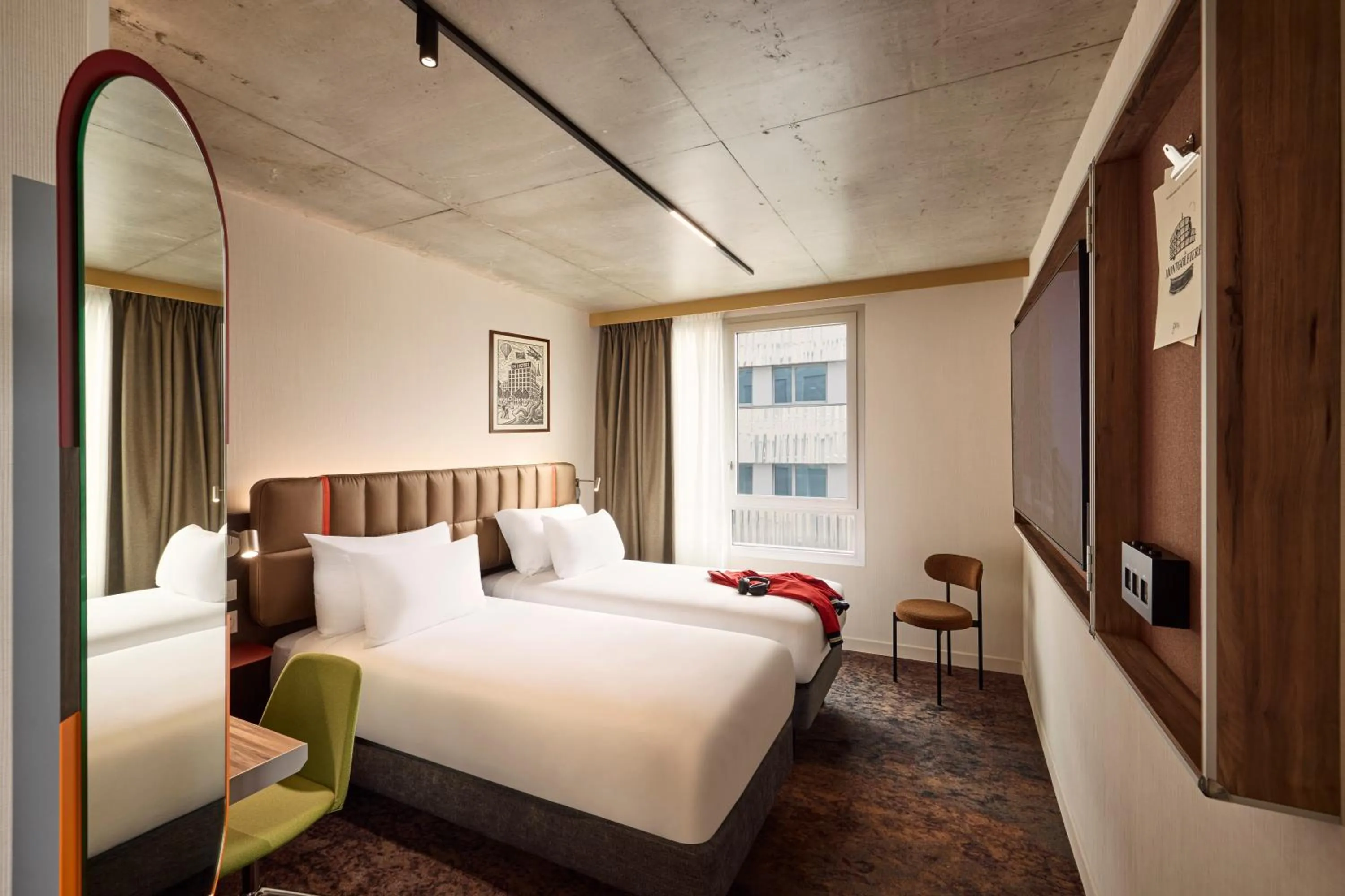 View (from property/room), Bed in You Hotel Amiens - Handwritten Collection