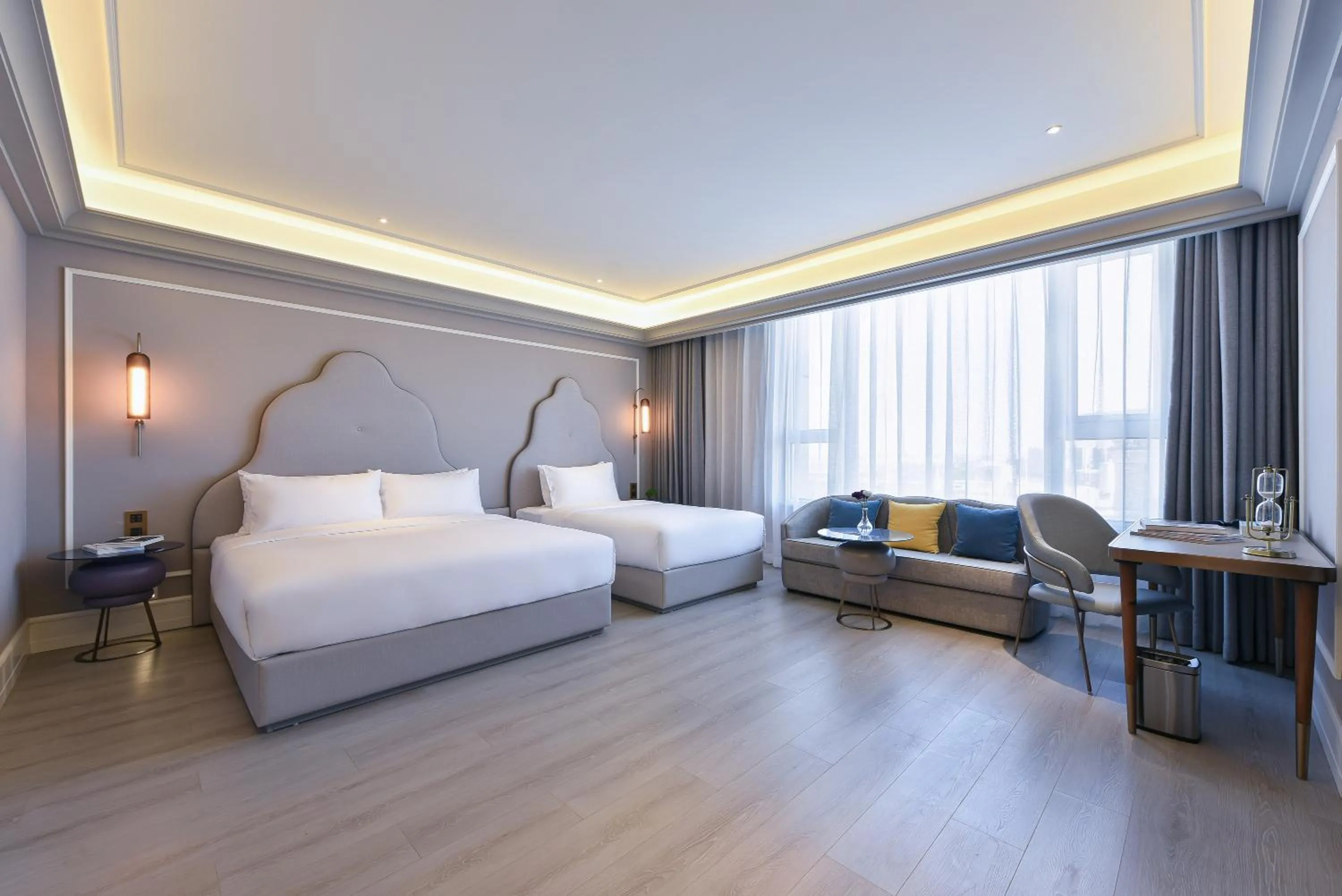 Bed in Mercure Tianjin Eco Oriental