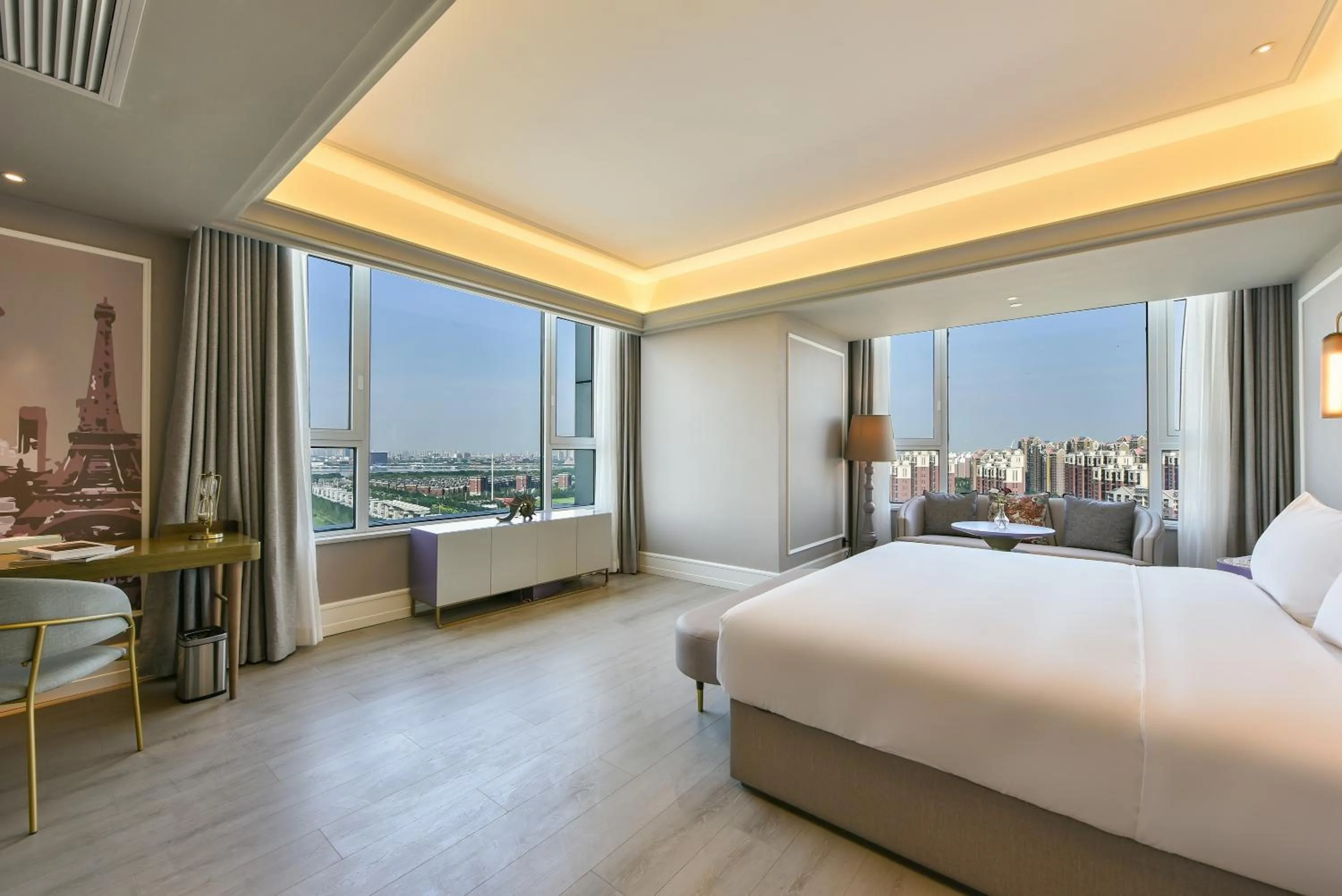 Bed in Mercure Tianjin Eco Oriental