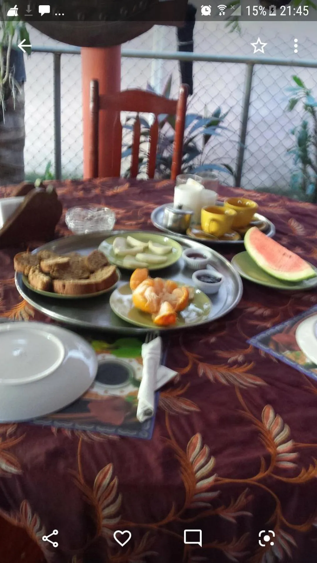 Breakfast in B&B KeisyAlba Punta Rucia