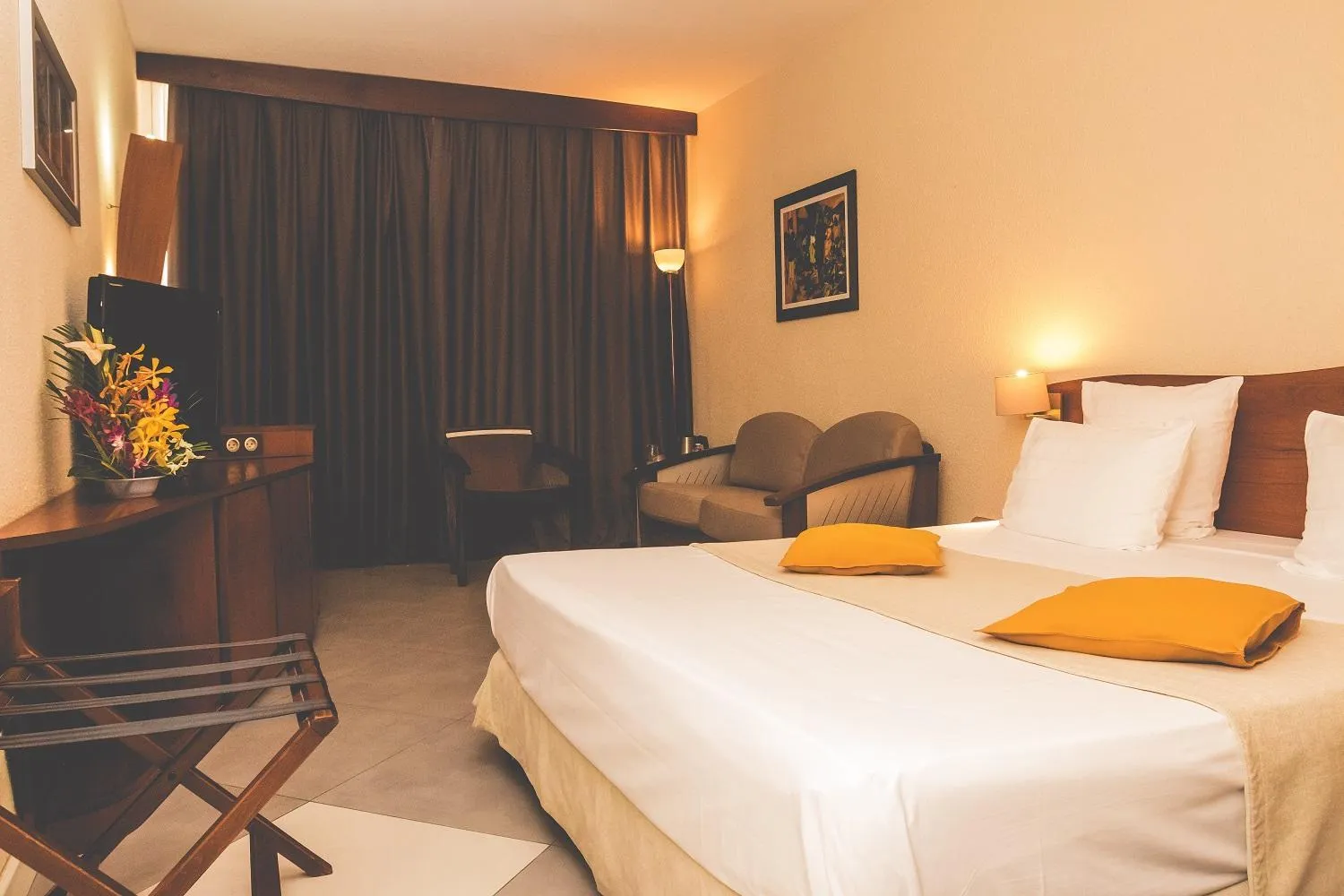 TV and multimedia, Bed in Hotel des Roches