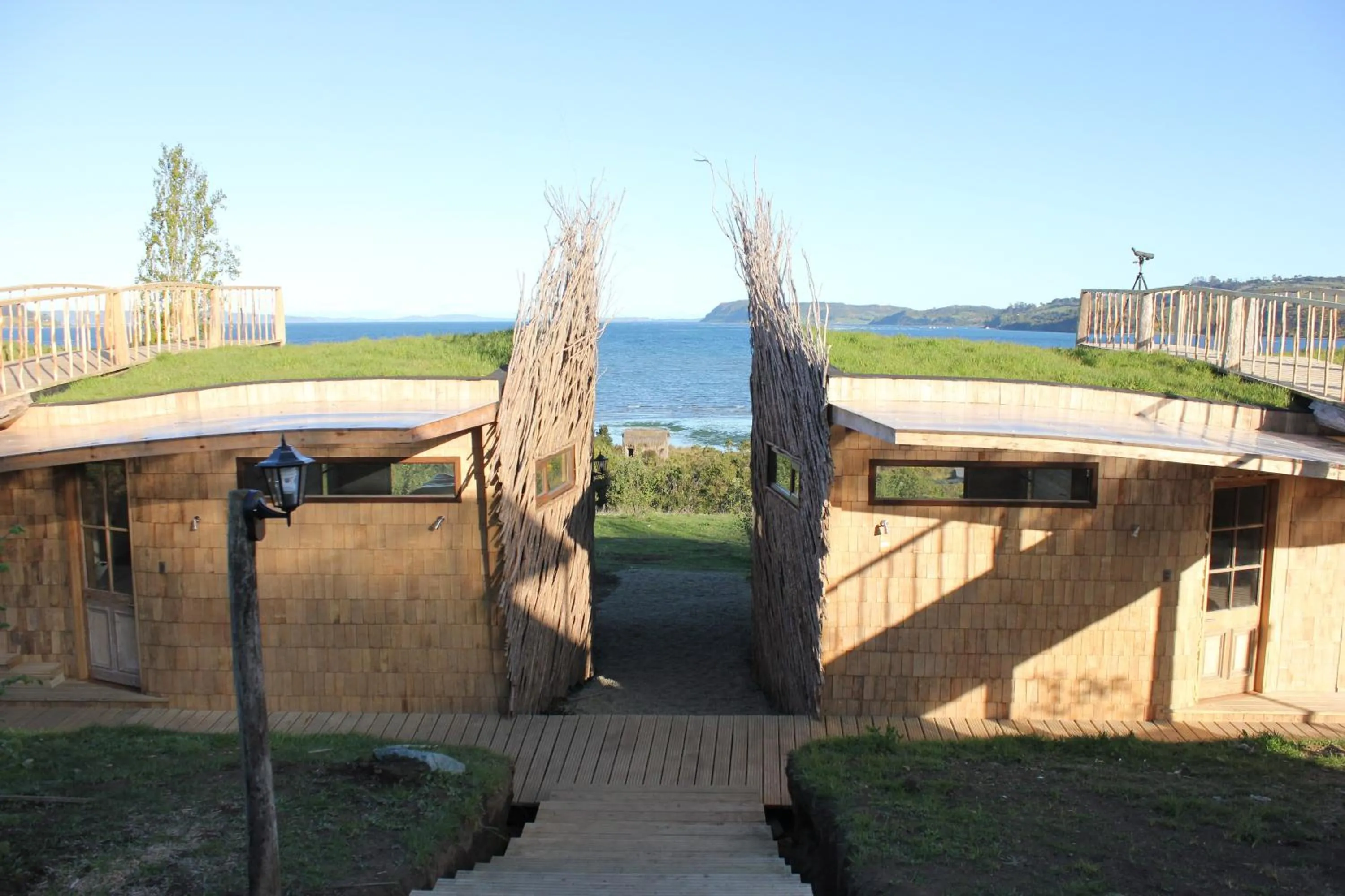 Patio in Refugio Pullao