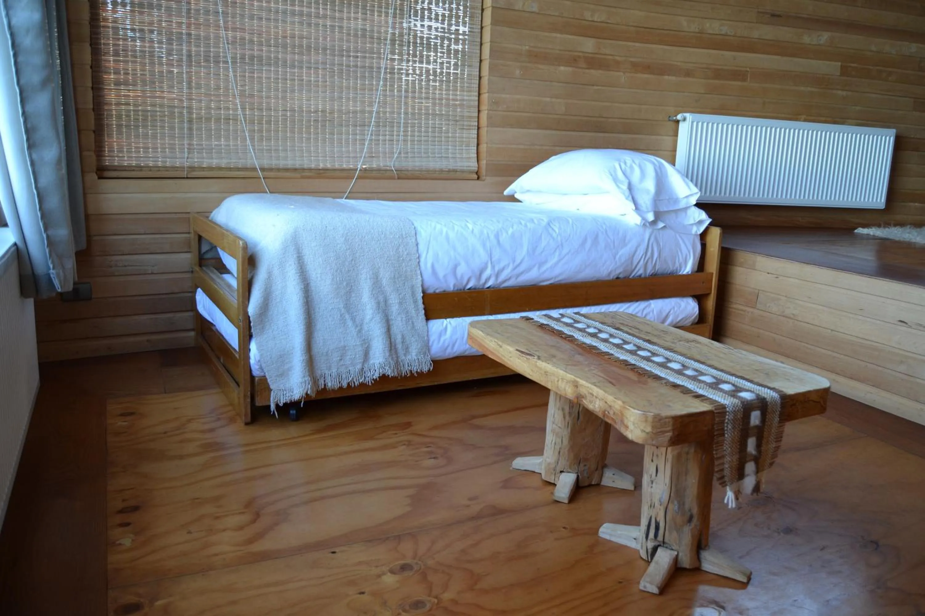 Bed in Refugio Pullao