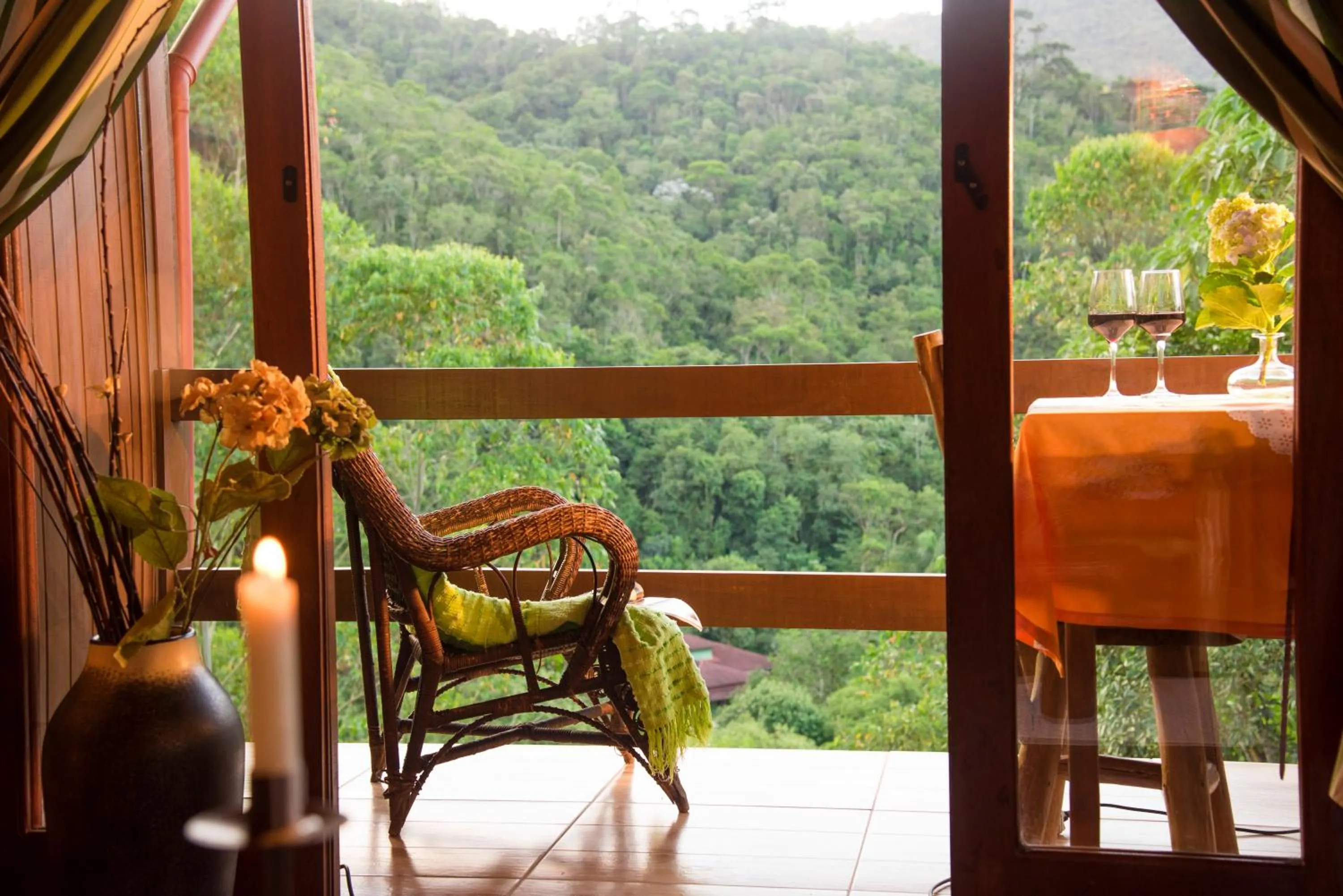 Balcony/Terrace in Pousada Verde Água Visconde de Mauá