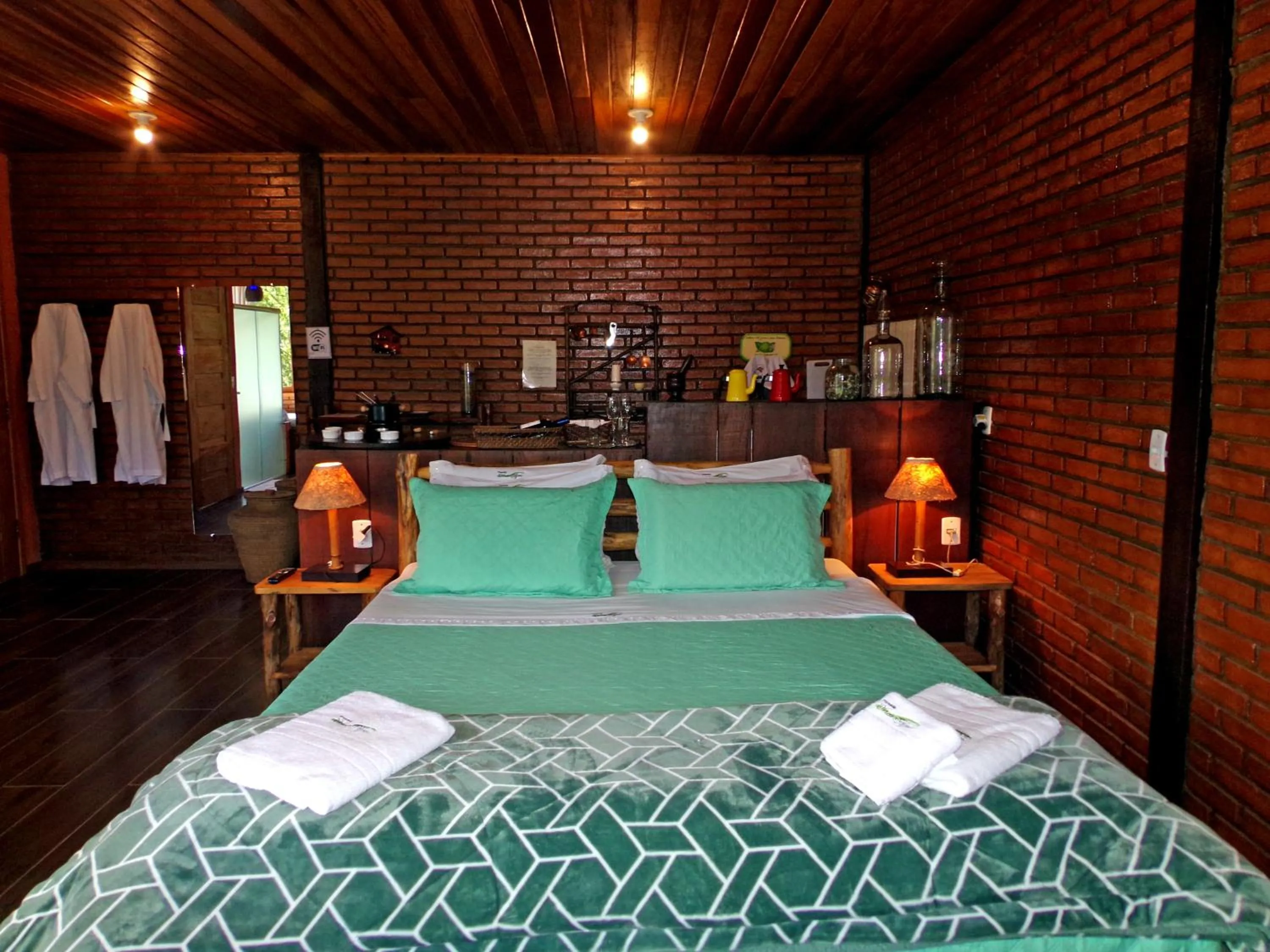 Bed in Pousada Verde Água Visconde de Mauá
