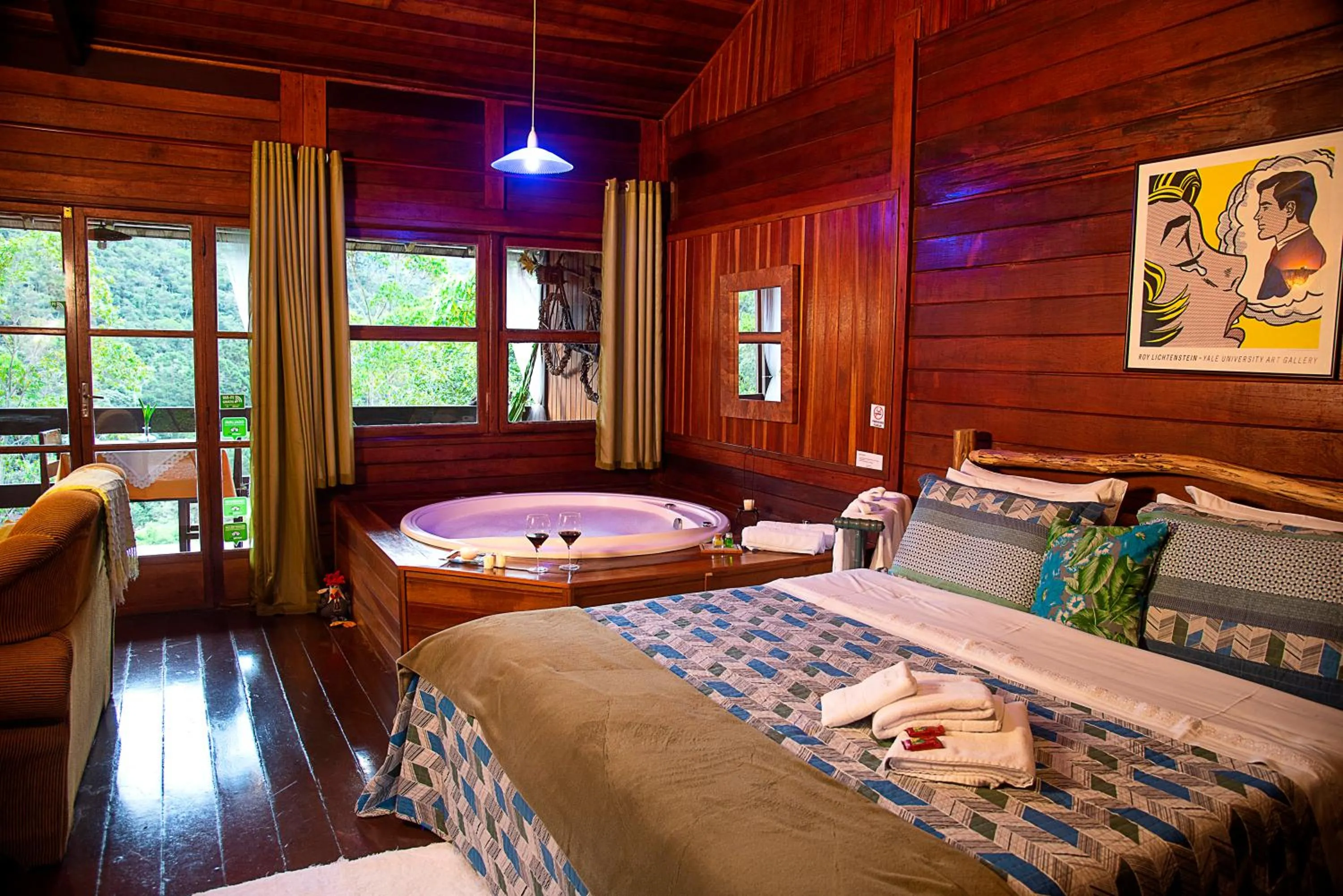 Spa and wellness centre/facilities, Bed in Pousada Verde Água Visconde de Mauá