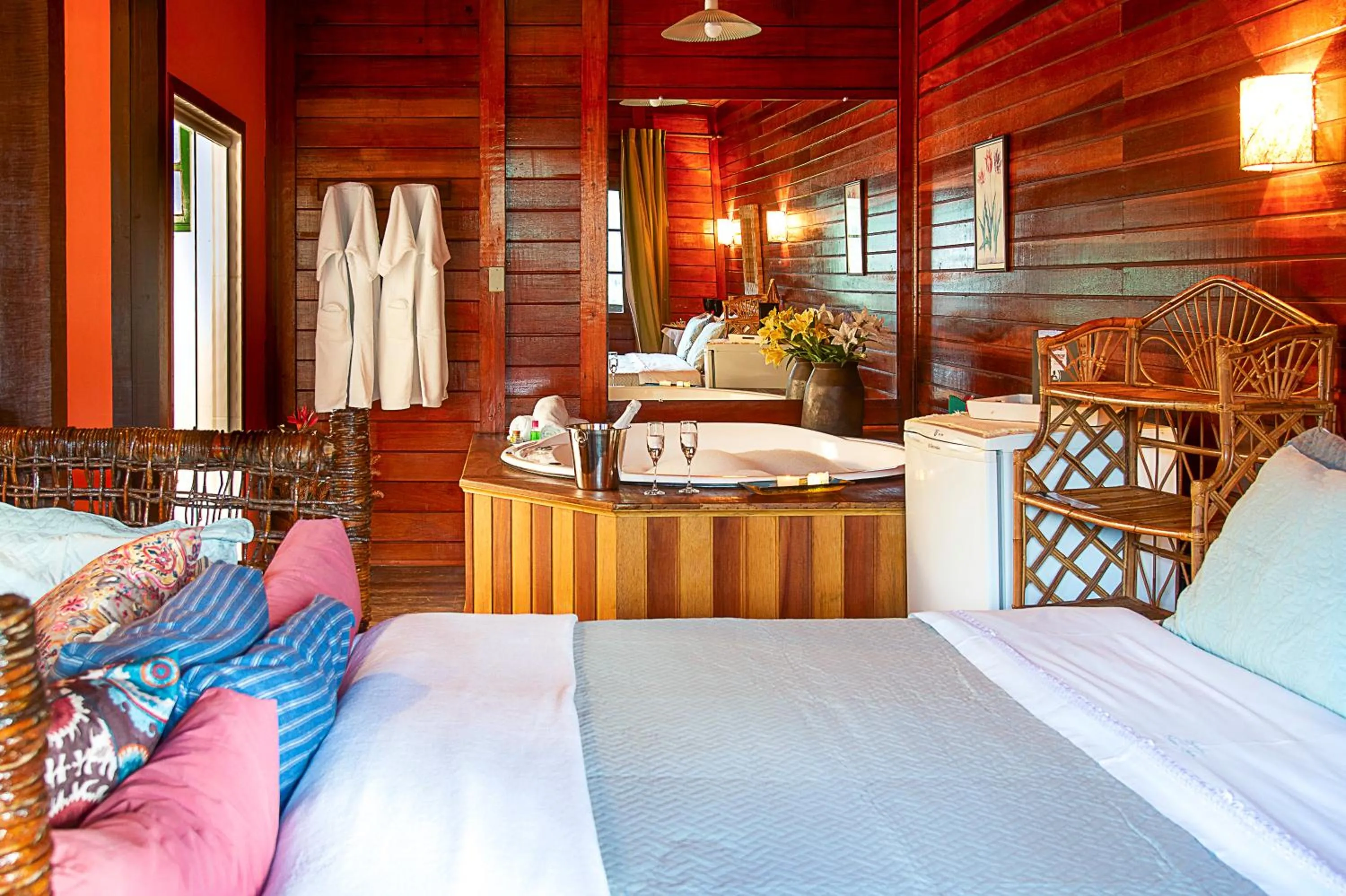 Bathroom, Bed in Pousada Verde Água Visconde de Mauá
