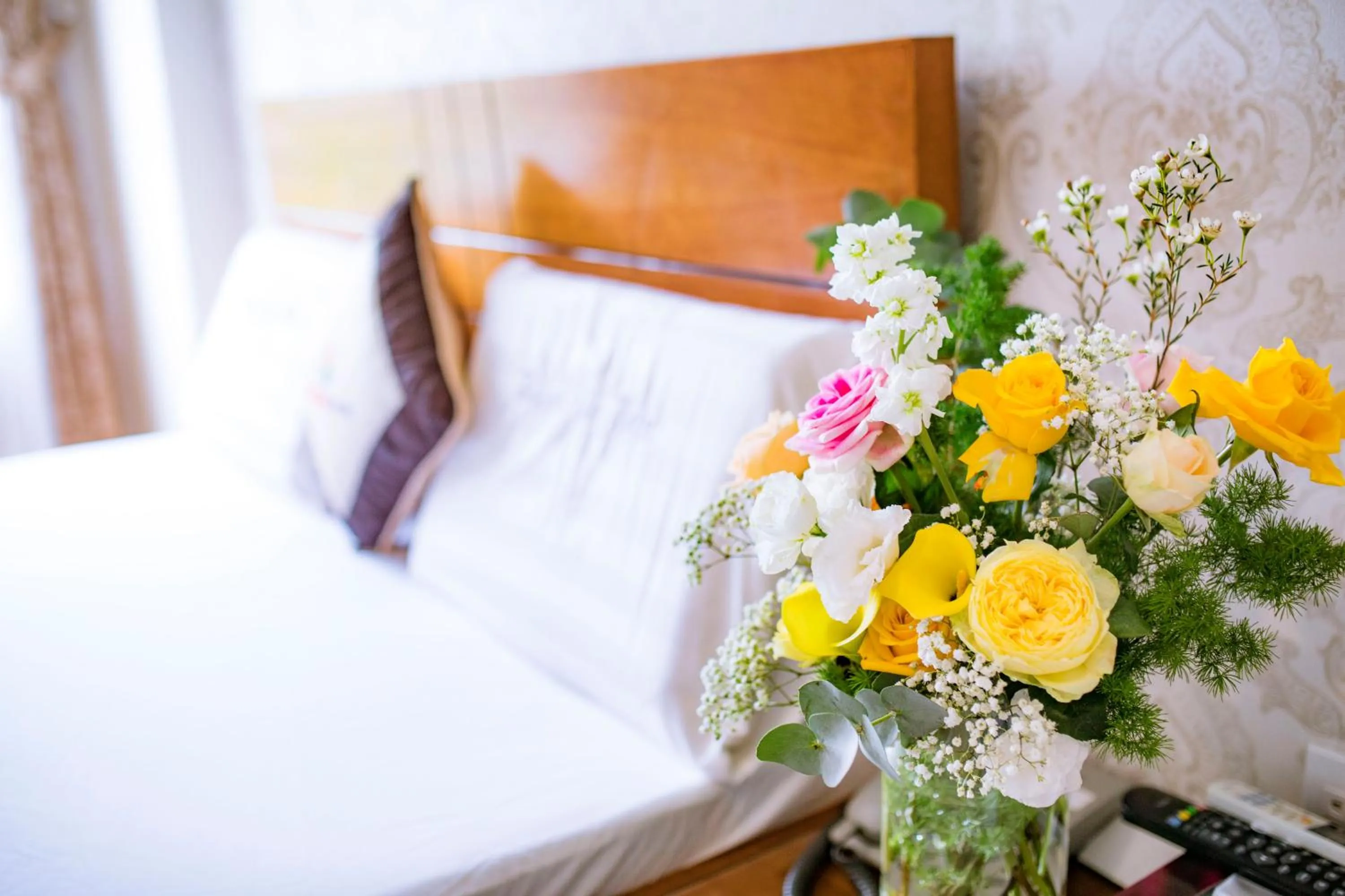 Bed in Huynh Duc Hotel