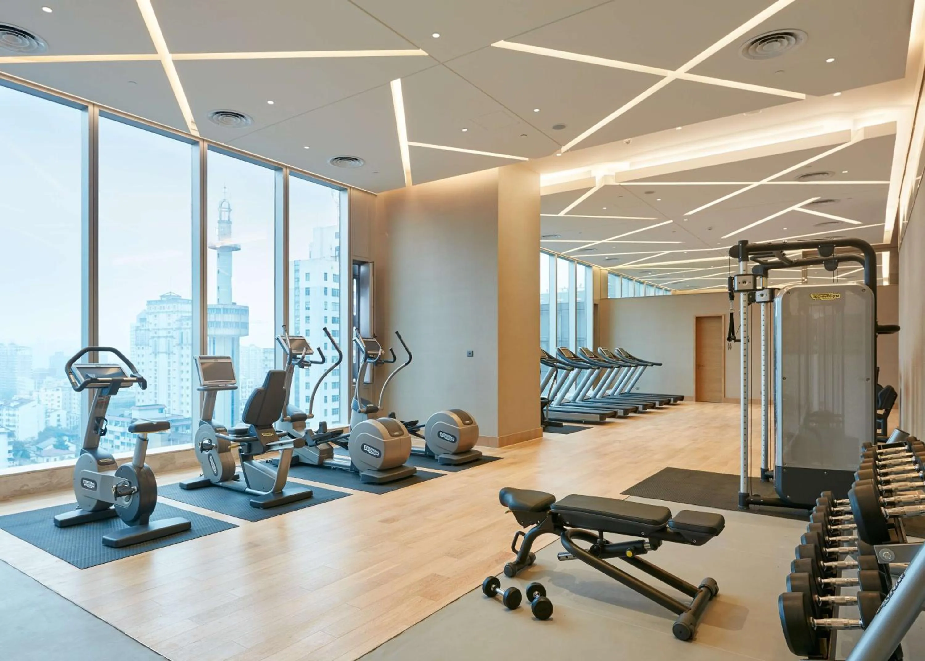 Fitness centre/facilities in Suning Galaxy International Hotel Wuxi