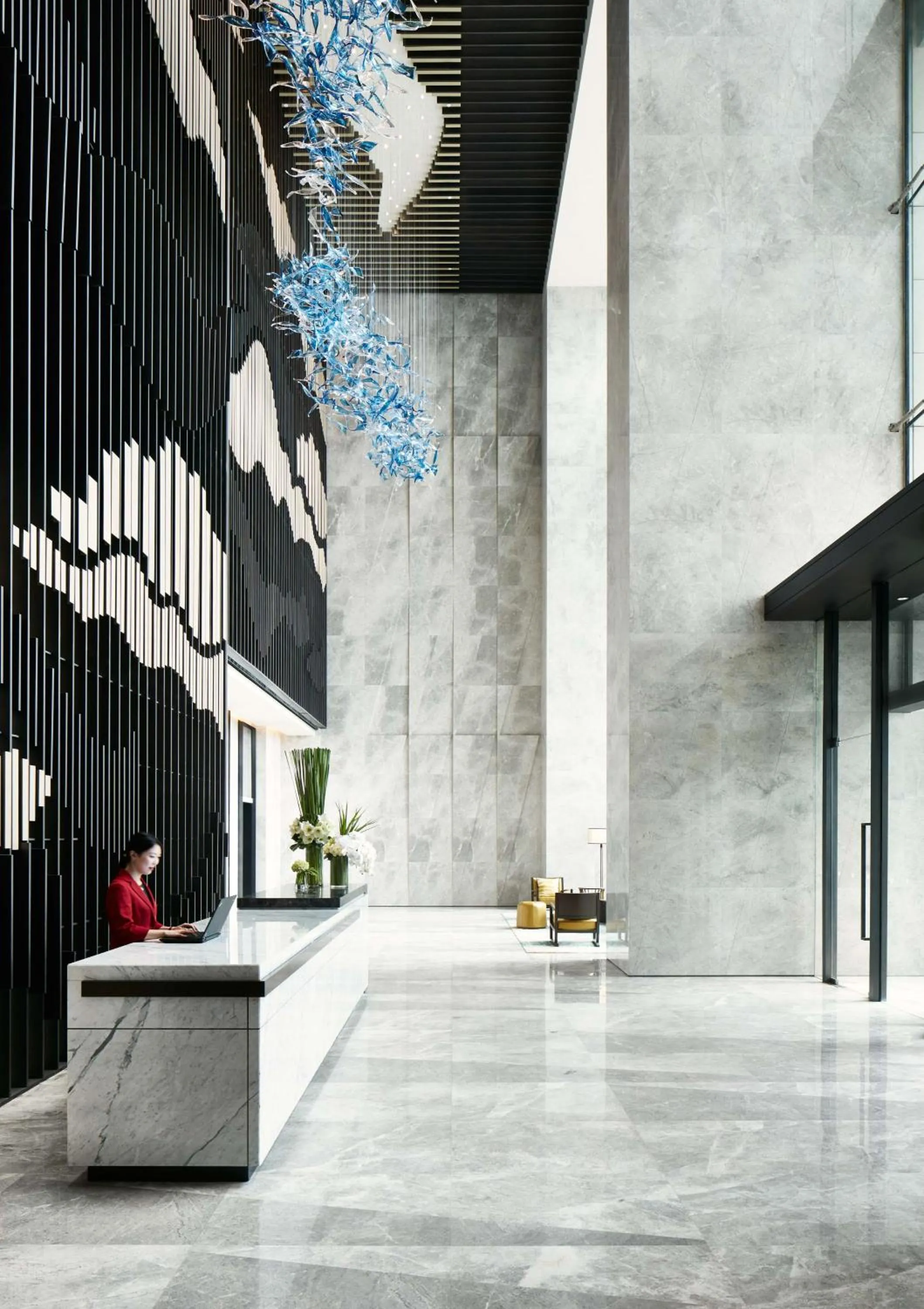 Lobby or reception in Suning Galaxy International Hotel Wuxi