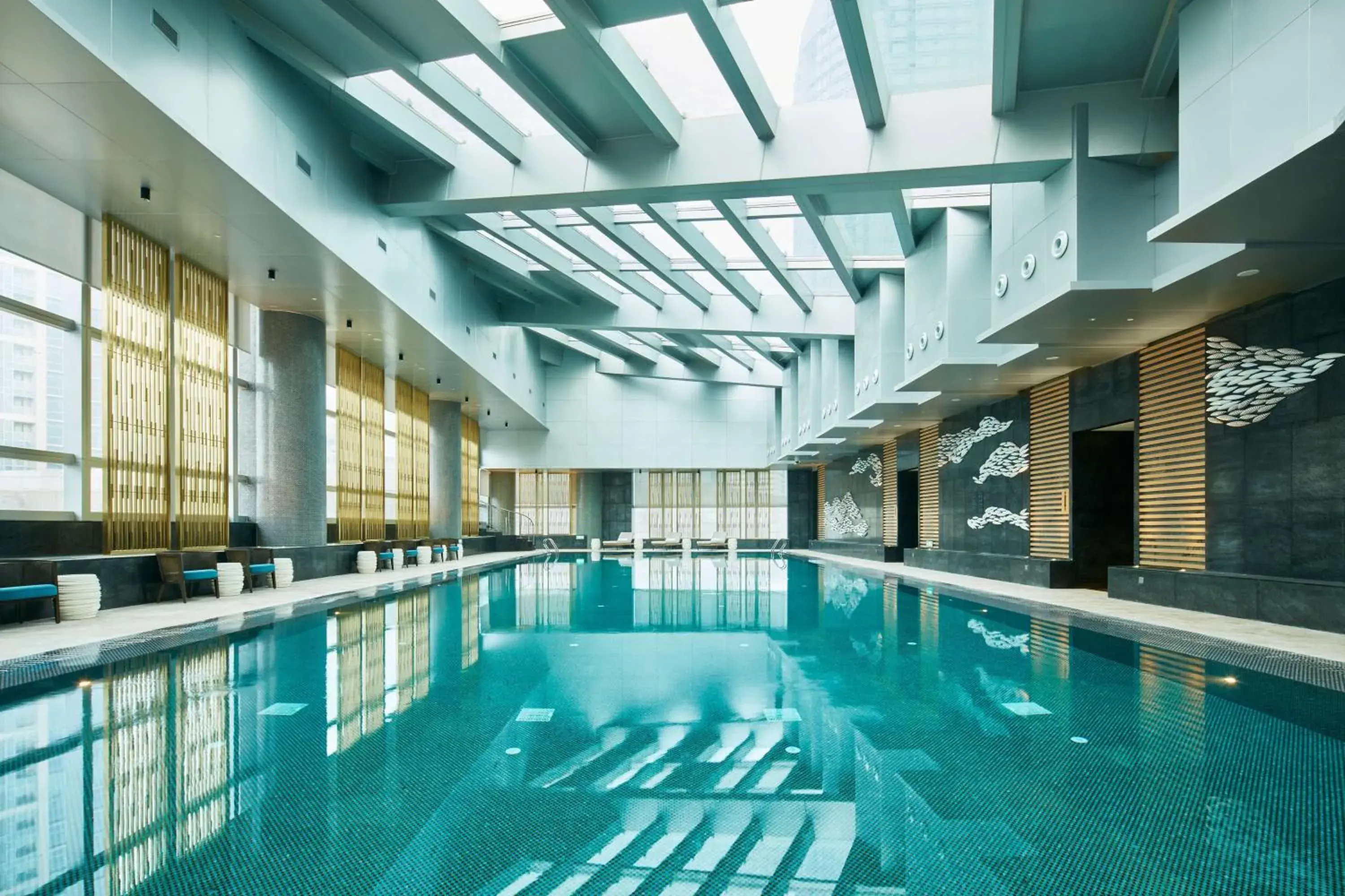 Pool view in Suning Galaxy International Hotel Wuxi Pool view in Suning Galaxy International Hotel Wuxi