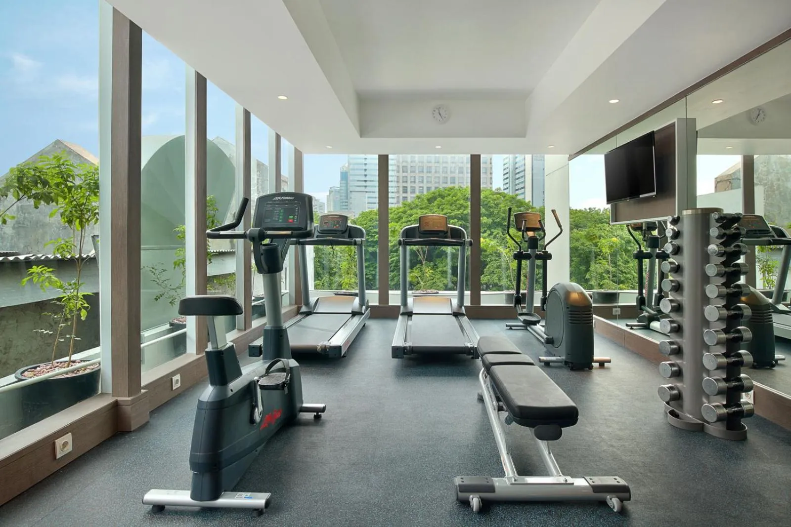 Fitness centre/facilities in Holiday Inn Express Jakarta Wahid Hasyim by IHG