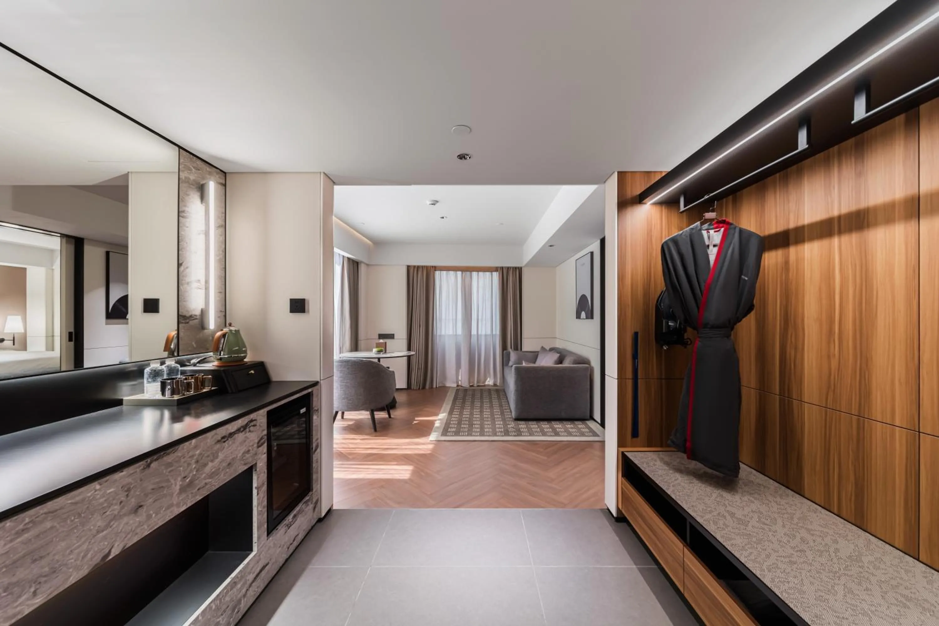 Living room in Intercity Hotel Shanghai Nanjing Road Pedestrian Street The Bund
