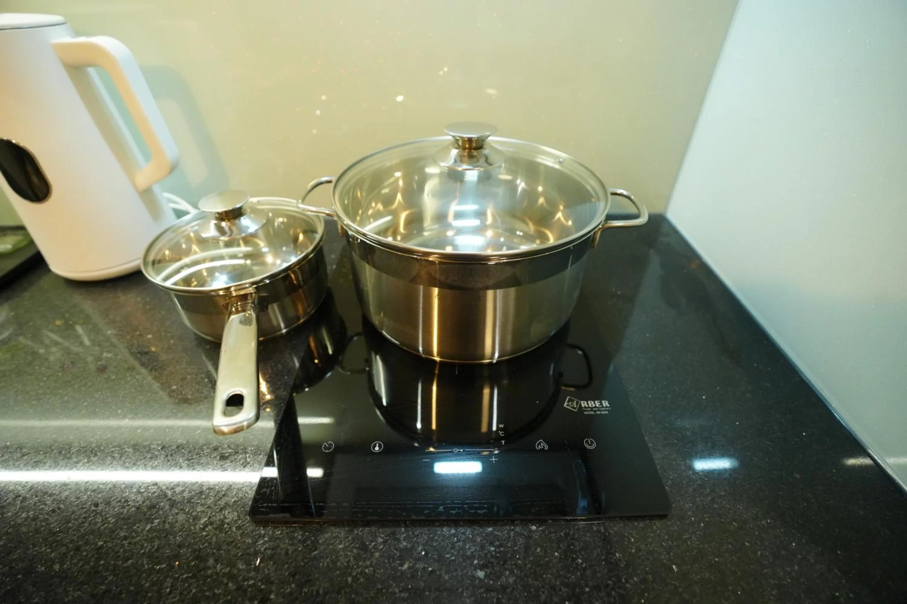 kitchen in Aurelia Apartments