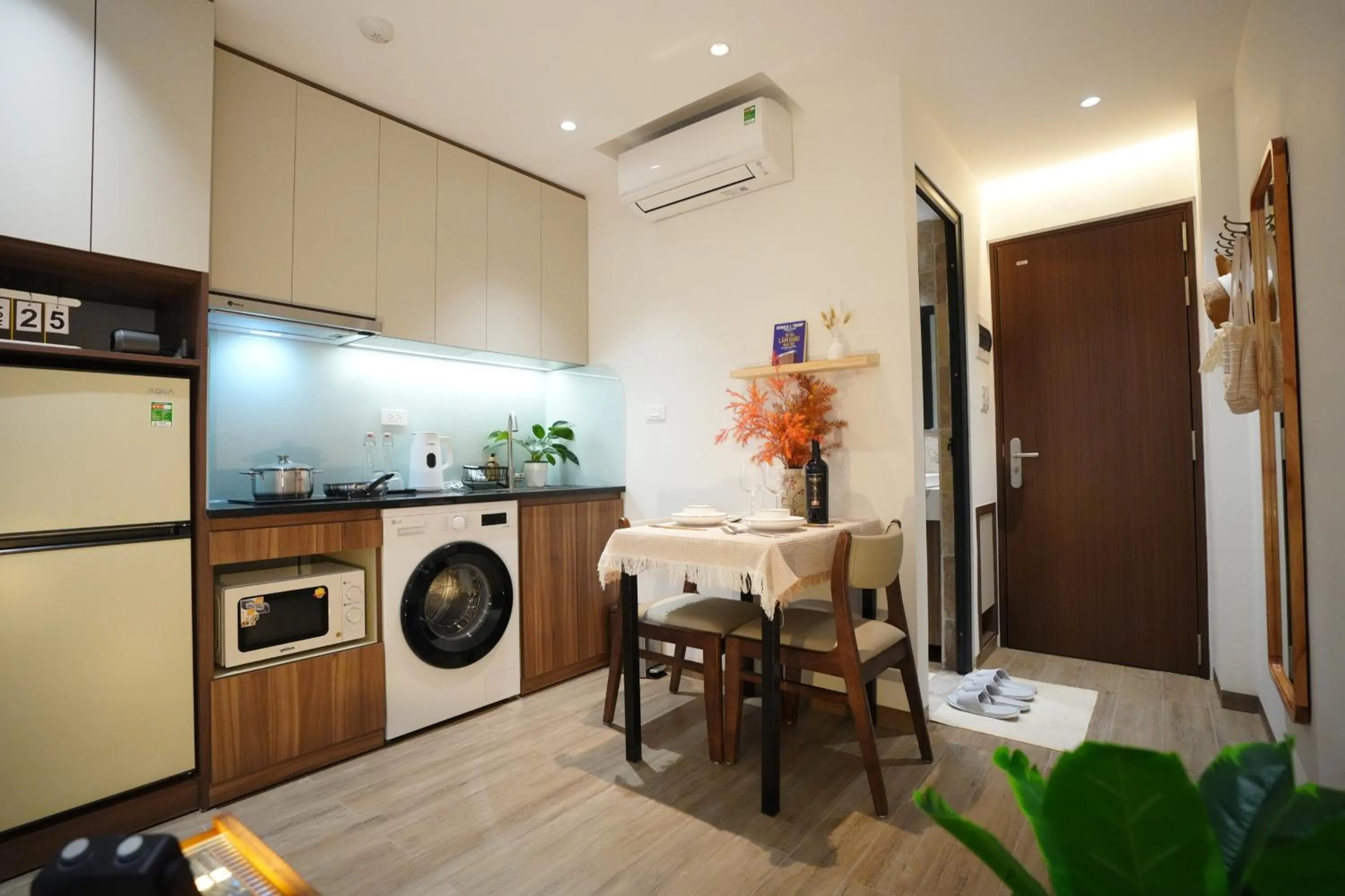 Kitchen or kitchenette in Aurelia Apartments