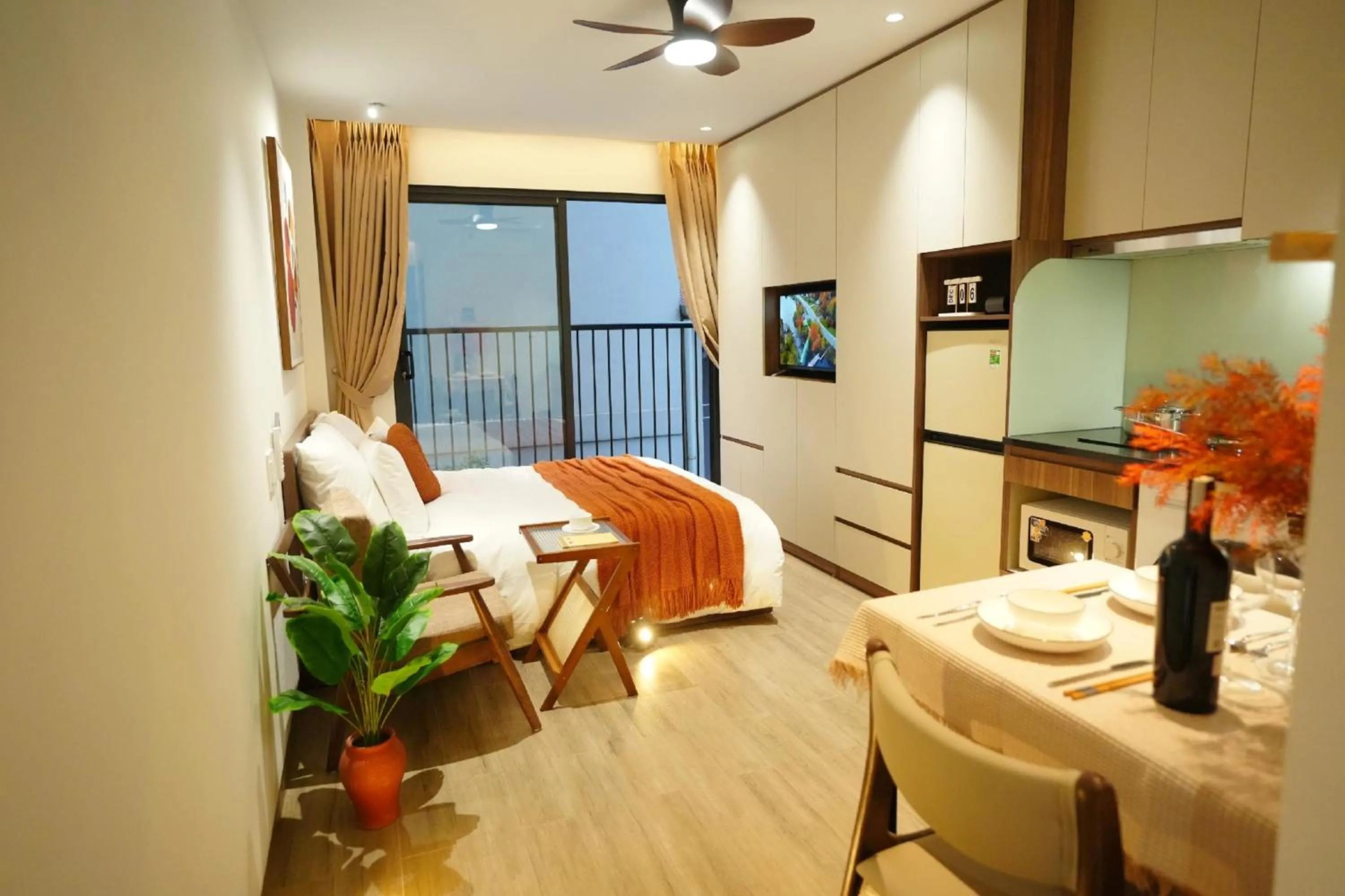 Bed in Aurelia Apartments